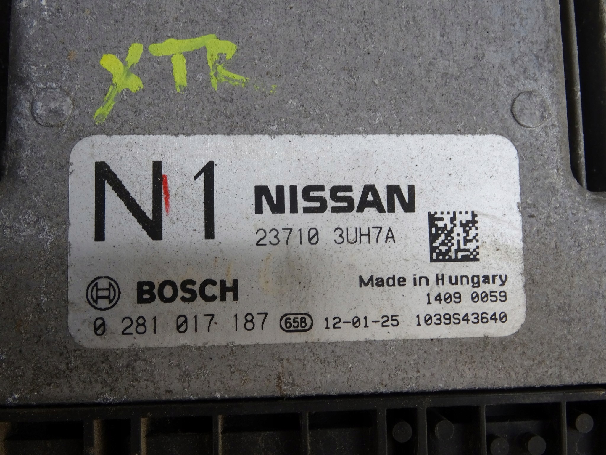 NISSAN X-TRAIL T31 computer motore 0281017187 2.0 DCI