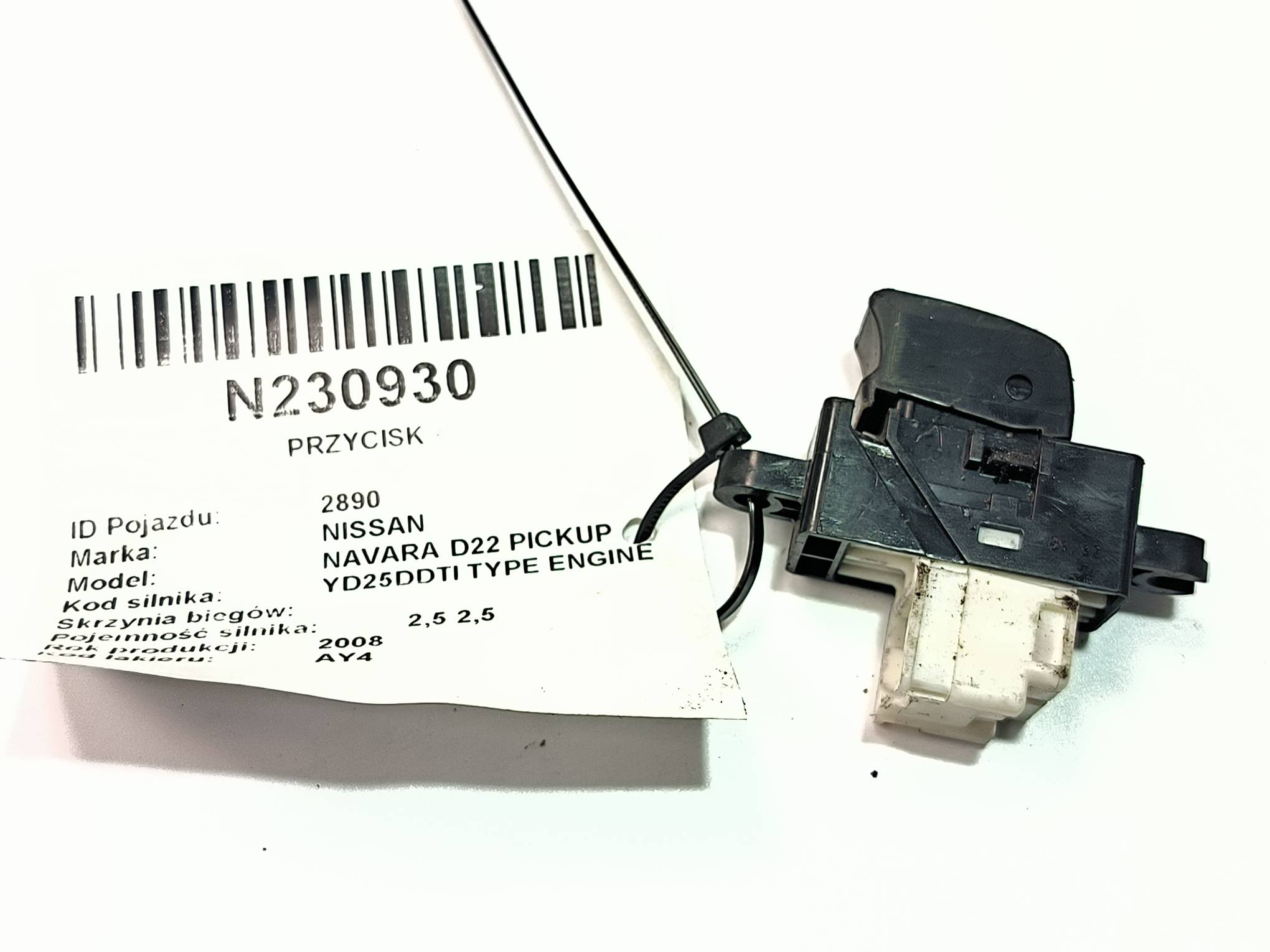 button 8929Z NISSAN NAVARA D22 PICKUP