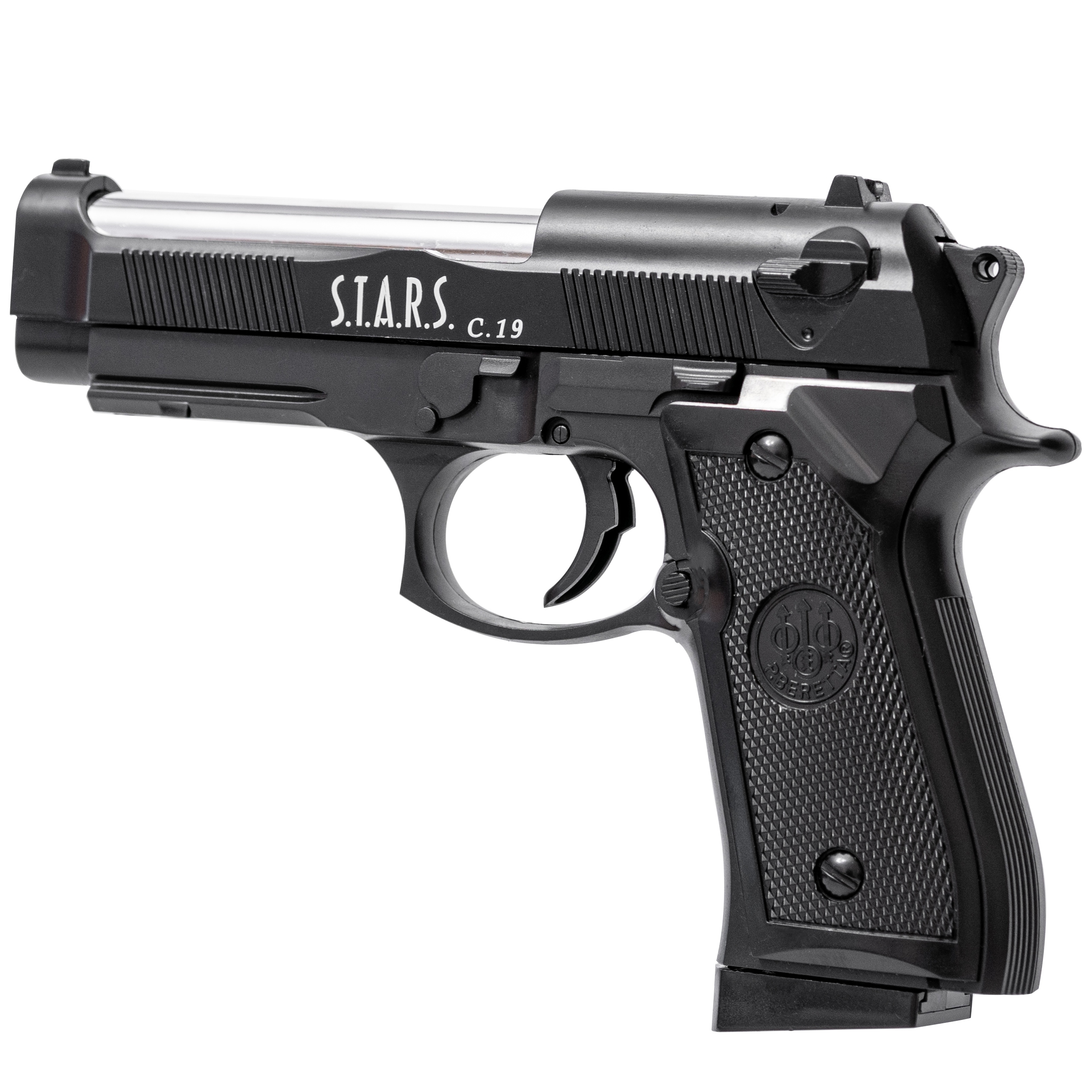 PISTOLET NA KULKI METAL ASG + TŁUMIK + 1000 KULEK Certyfikaty, opinie, atesty CE EN 71