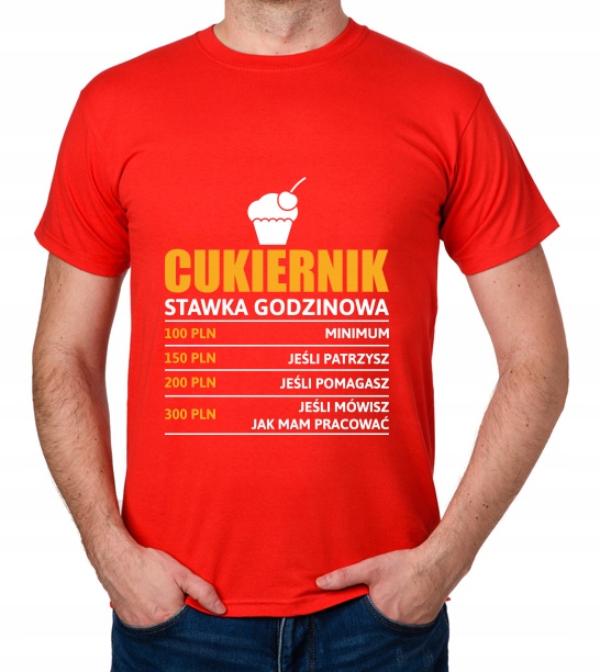 

koszulka Cukiernik stawka godzinowa ciastkarz