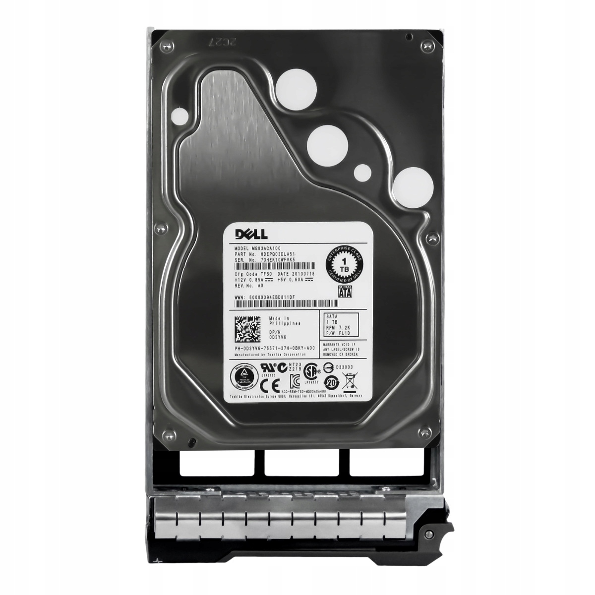 Dell 0D3YV6 1TB 7.2K 64MB Sata III 3.5'' MG03ACA100