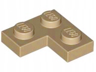 

Lego Płytka narożna 2x2 c piaskowy 2420 10szt