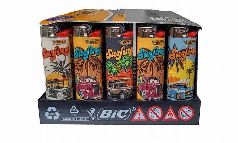 

Zapalniczka Bic J26 Maxi Dekor MIX krzesiwo