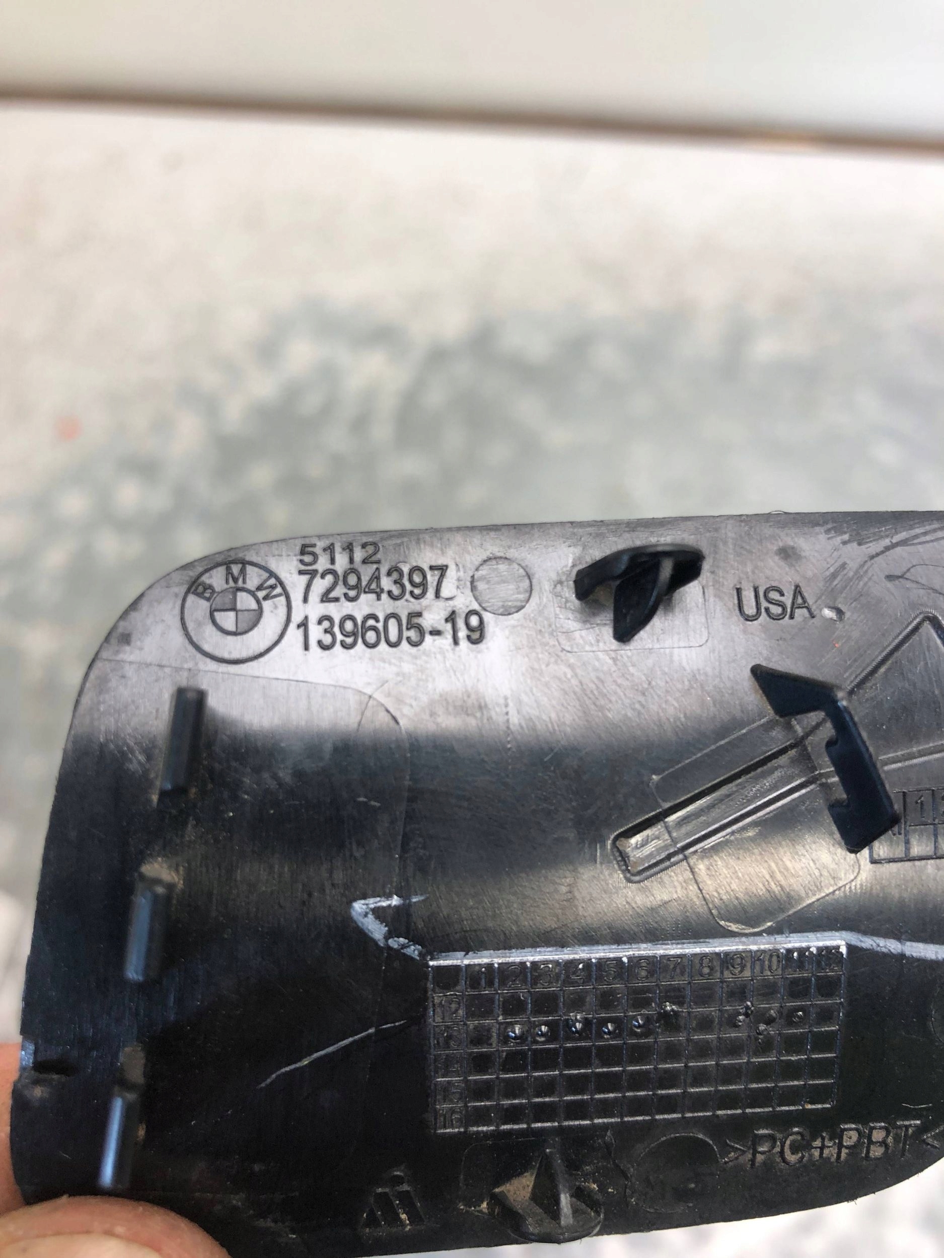 towing hook cap rear part BMW X5 F15 7294397