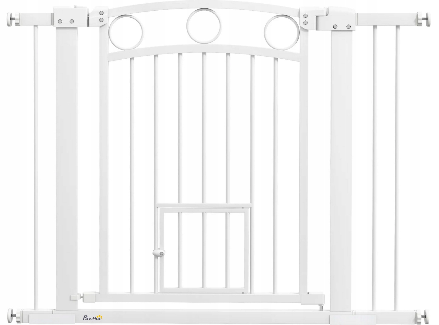 Levně Kovová klec PawHut 104 x 76 x 77 cm