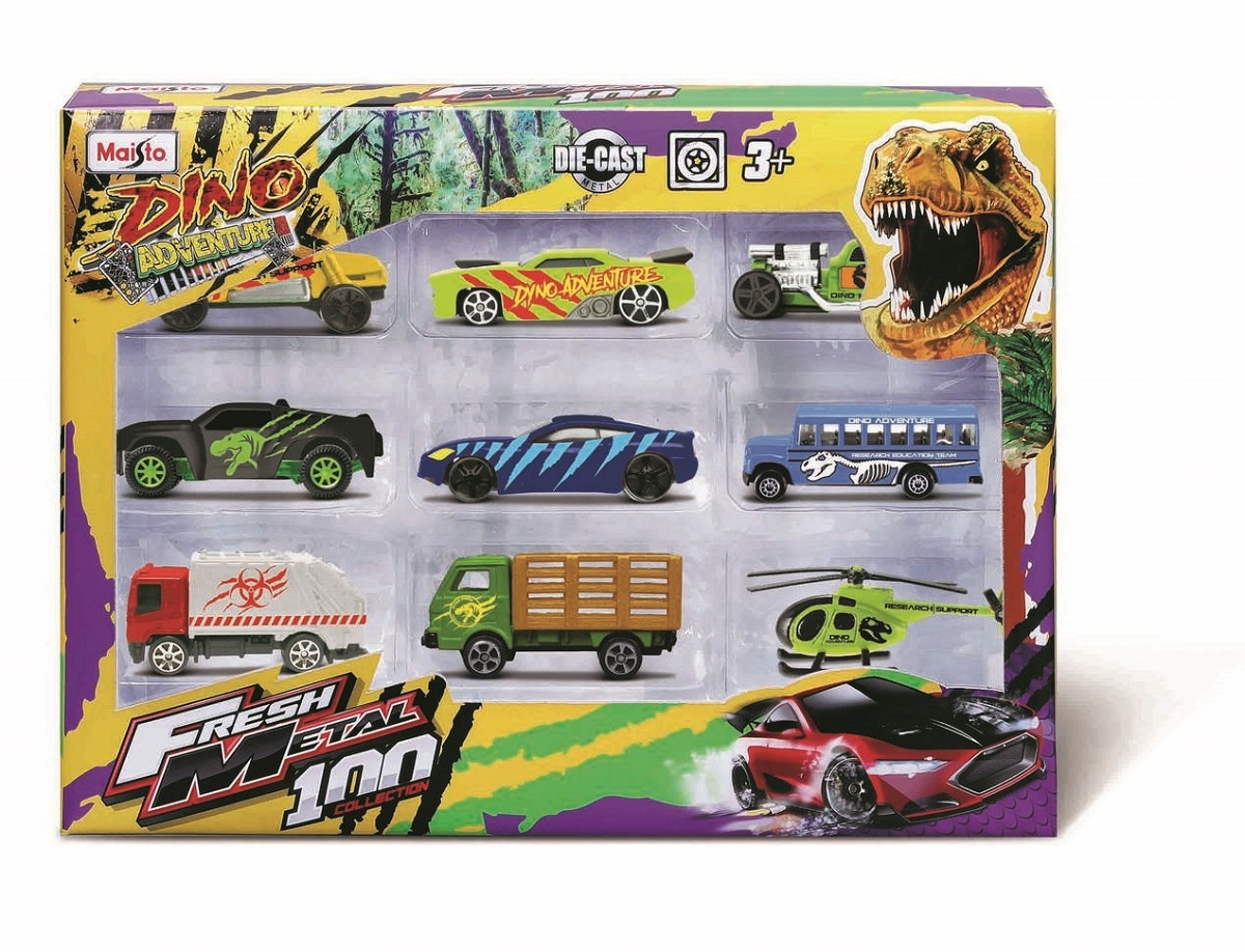 Maisto 11461 Vozidla Dino Adventure 9-ti pack