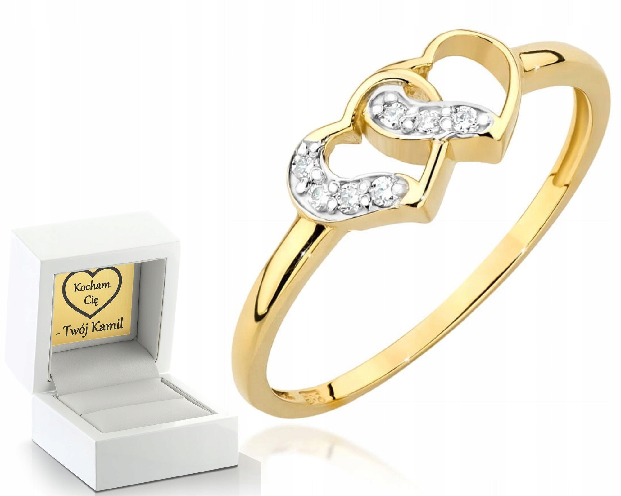 Zlatý Prstýnek 585 Srdce Valentýna