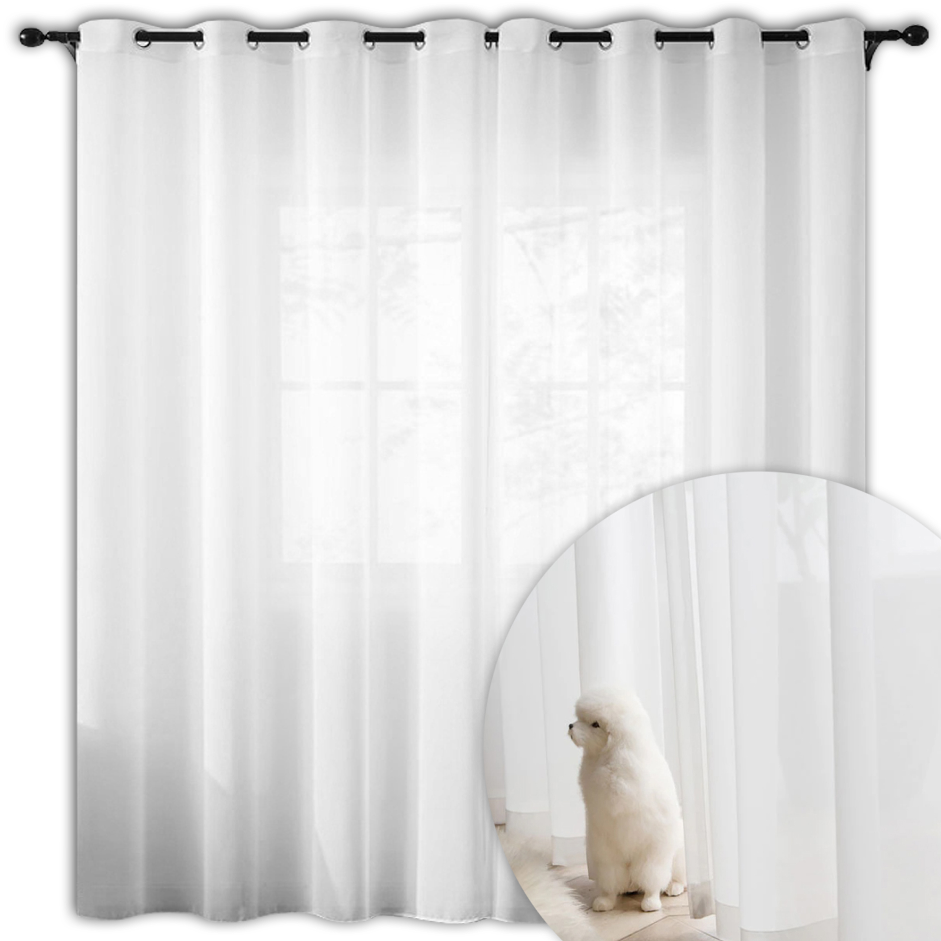 

Firanka Do Salonu Na Przelotkach 200x250 Woal