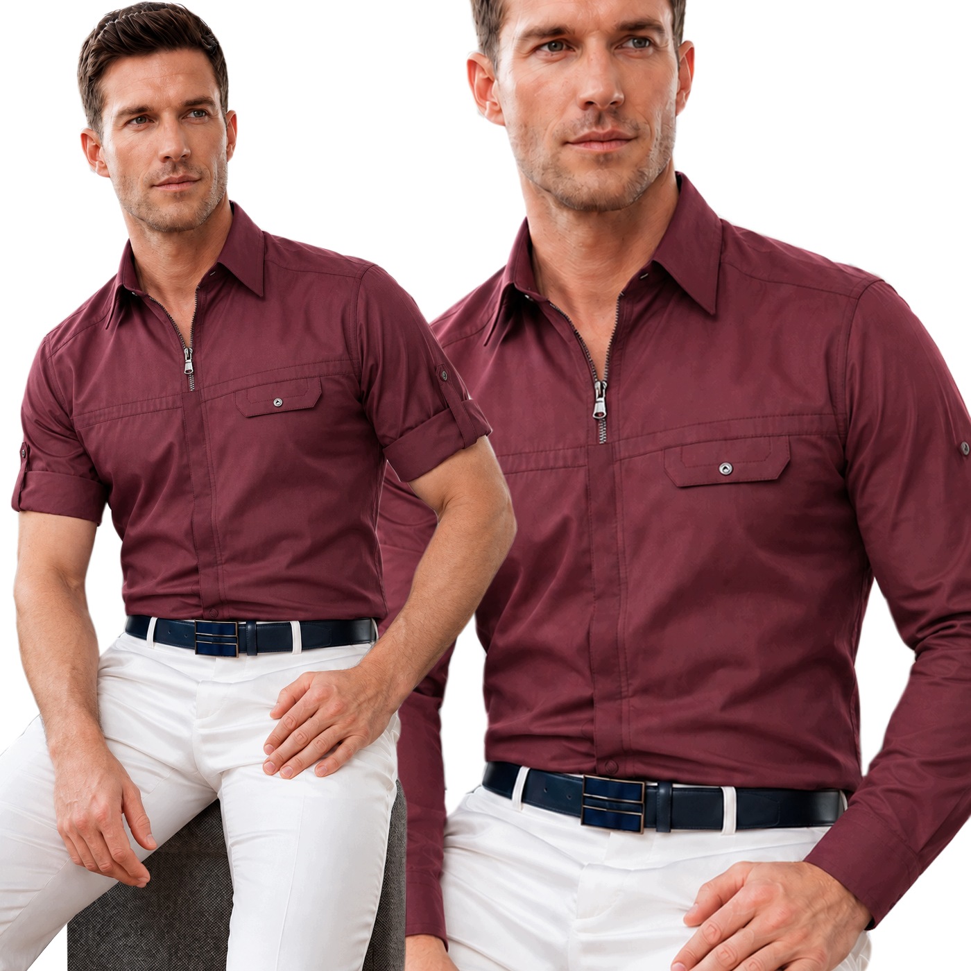 Pánská košile Mondo Limited na zip Casual