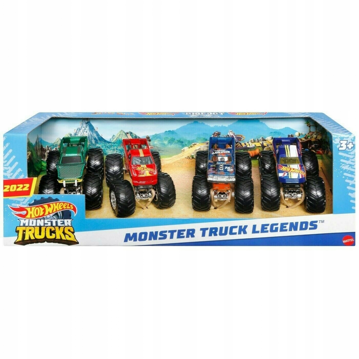 

Hot Wheels Zestaw 4 Auta Monster Trucks Legends