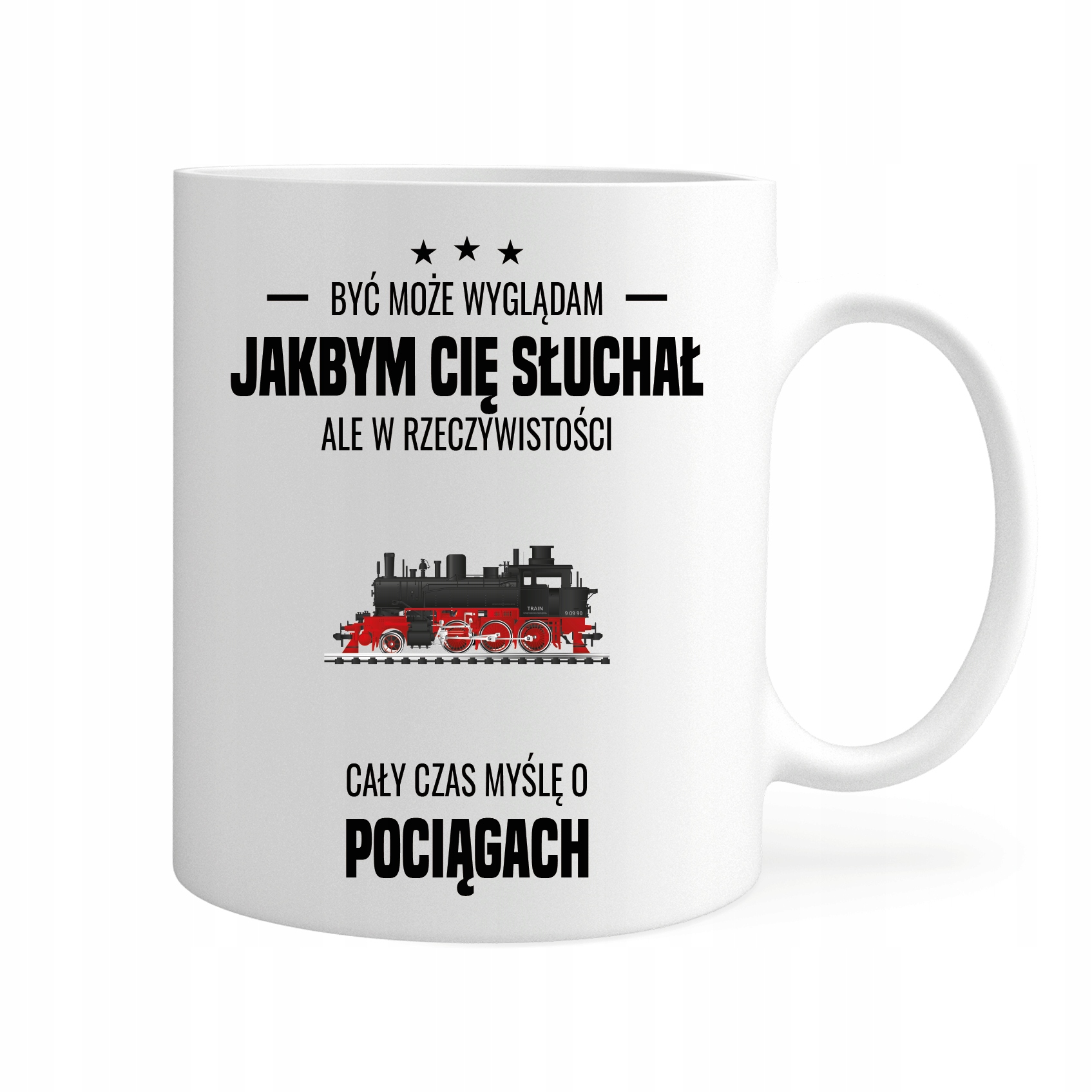 

Kubek Cały Czas Myślę O Pociągach Gift