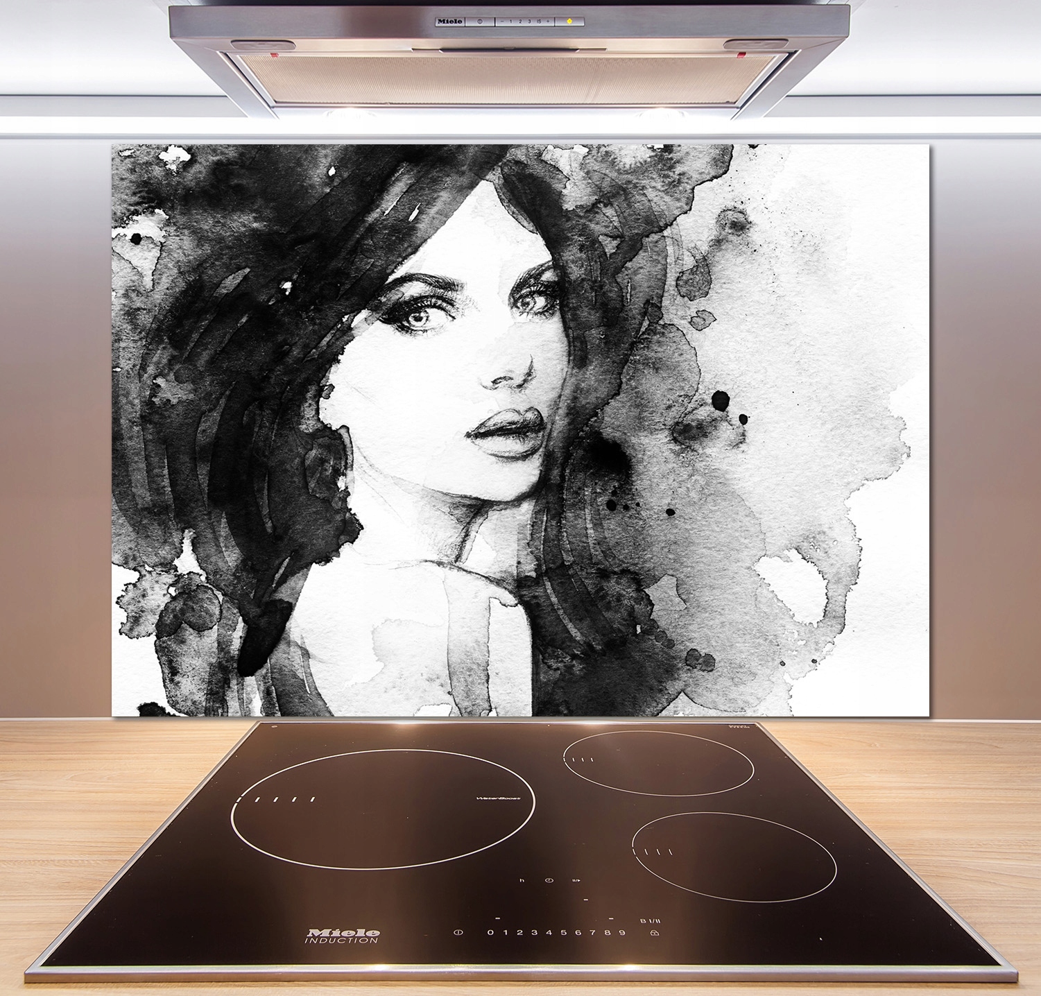 

Panel do kuchni Kobieta portret 100x70 cm + Klej