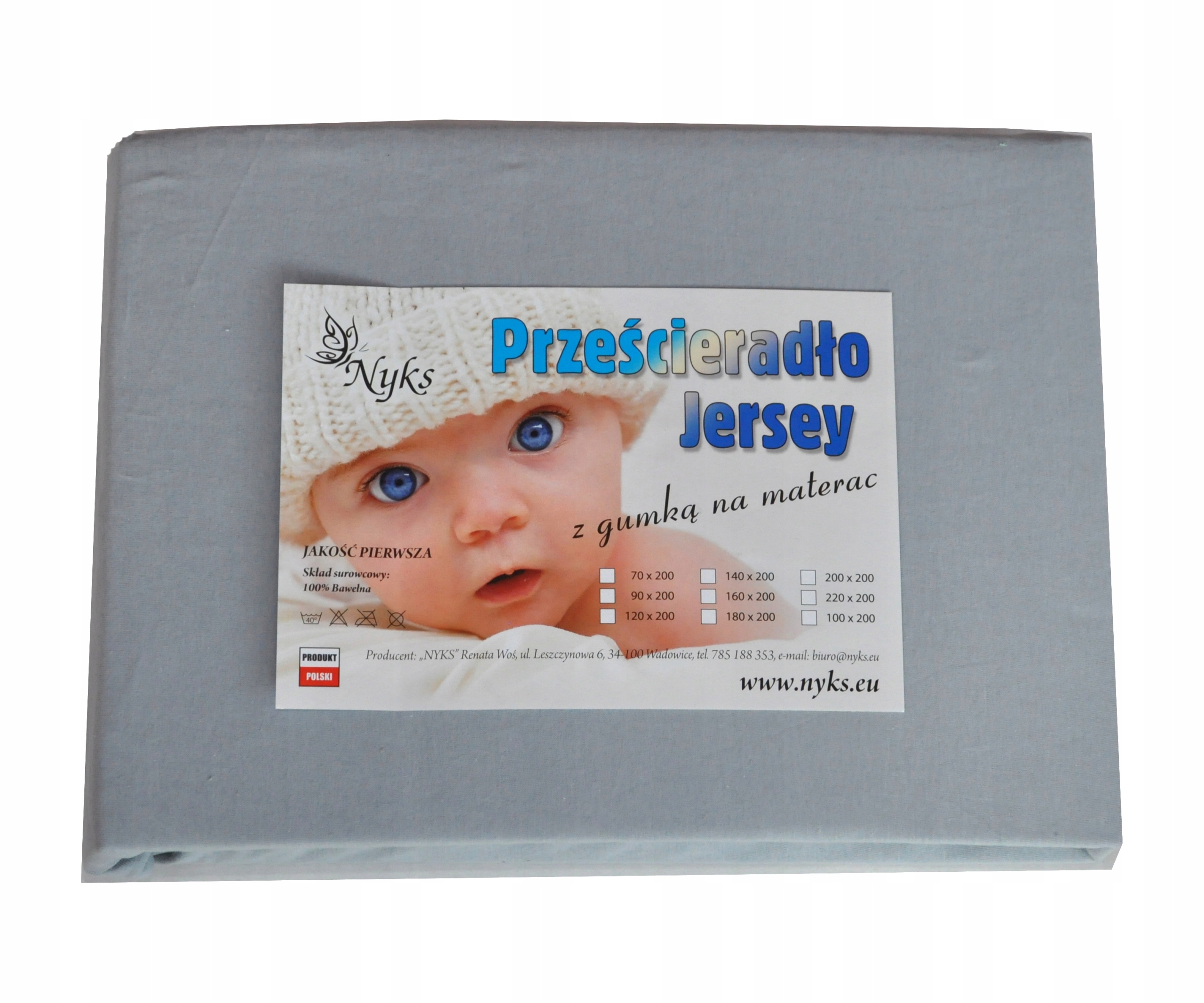 

Prześcieradło 200x200 jersey 100% bawełna gumka 01