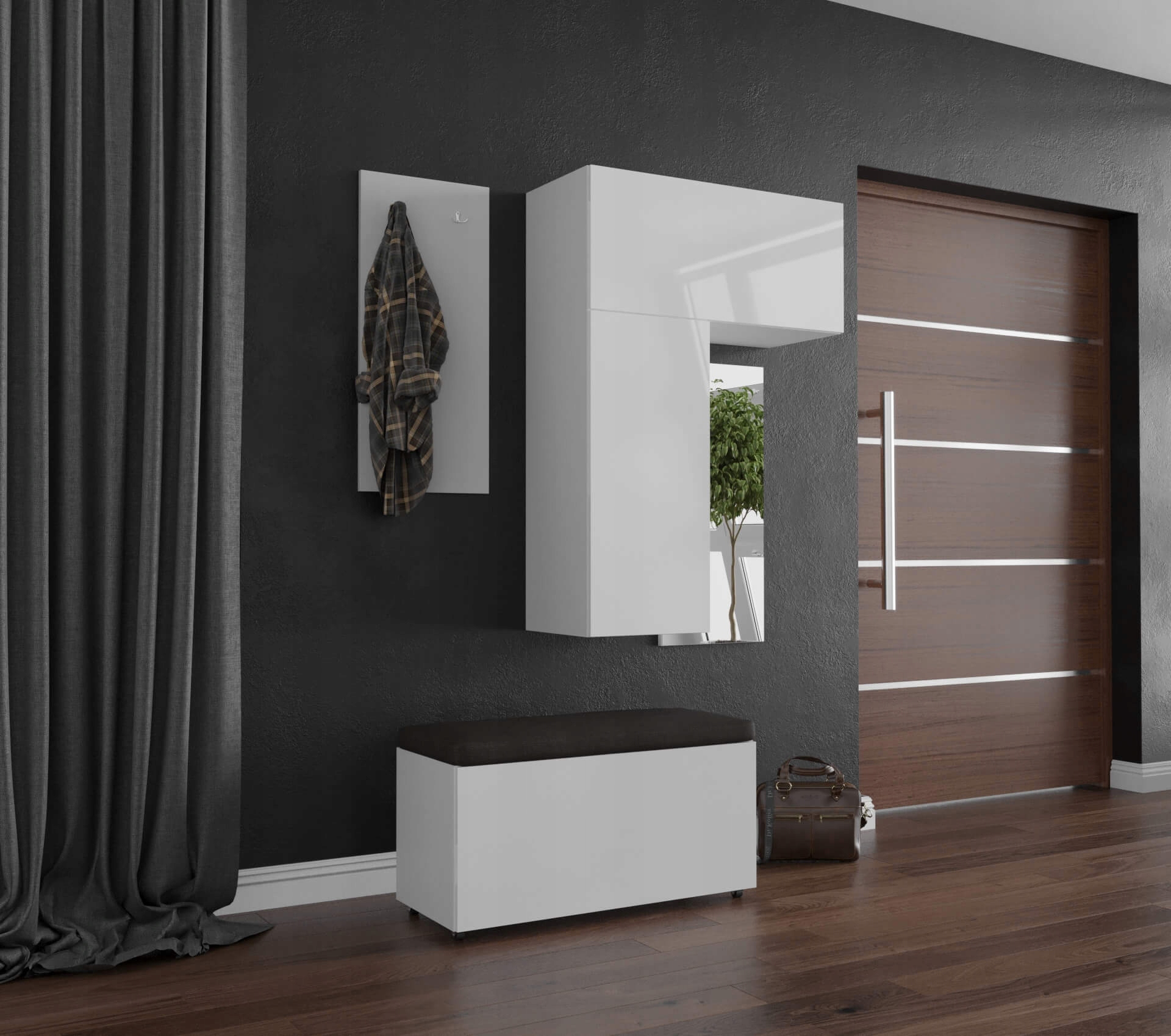 Garderoba Opcja LED Meble Przedpokój Smart GF09