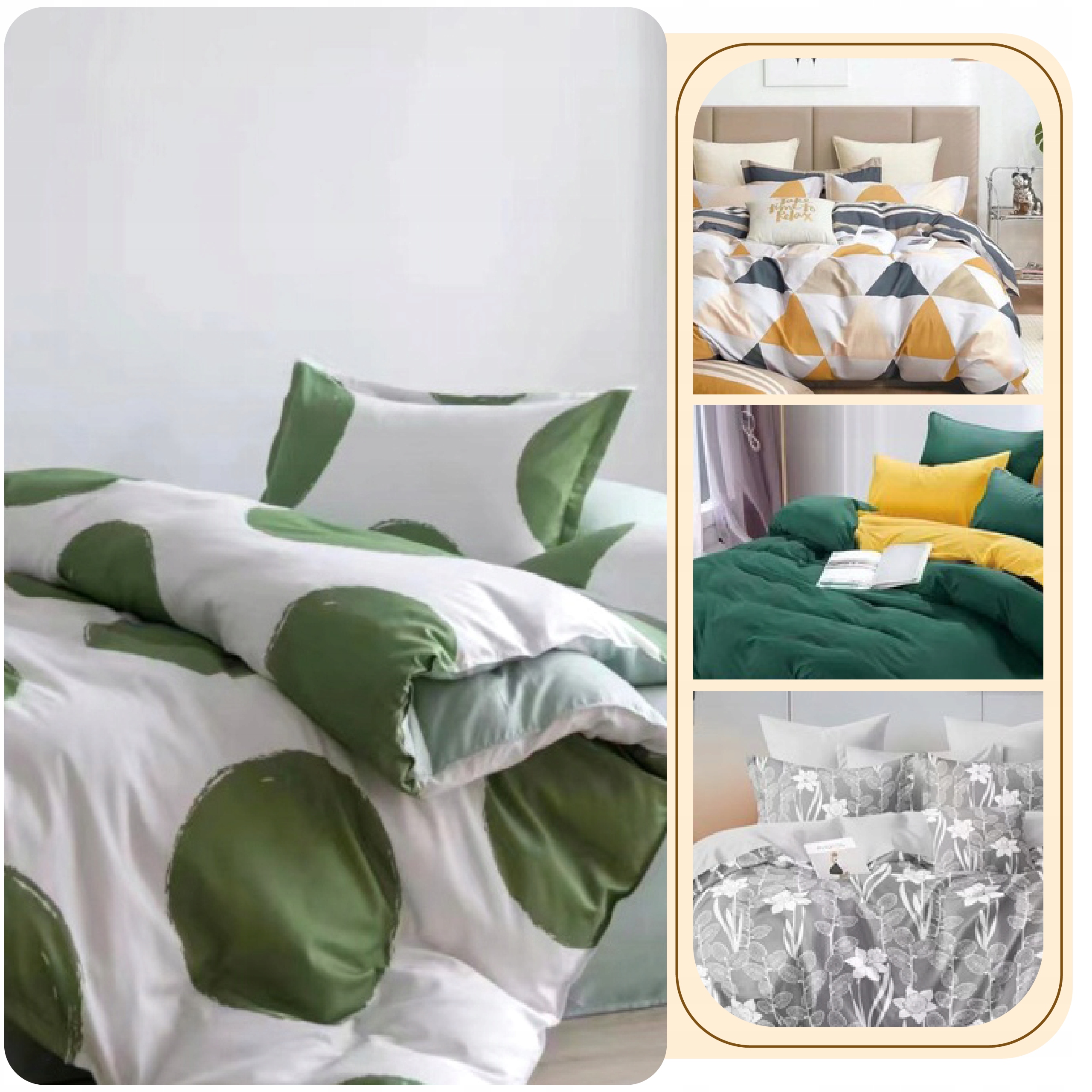 Komplet Pościeli Dwustronnej 160x200 4 części Długość poszewki na kołdrę 200 cm