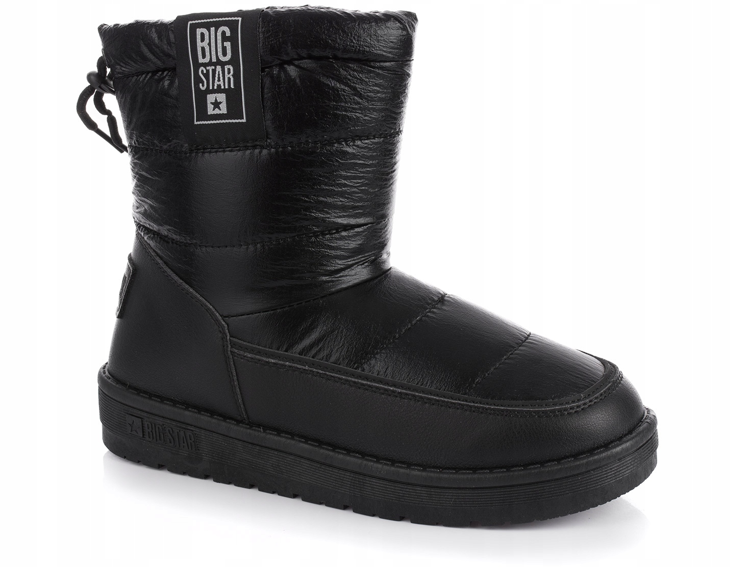 BIG STAR BUTY BOTKI ŚNIEGOWCE OCIEPLANE FUTERKIEM DAMSKIE CZARNE r. 38