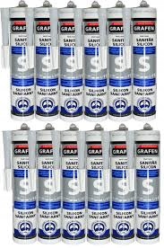 Silikon Sanitarny Grafen 280ml. Biały. Cena Za 12 Sztuk (karton)