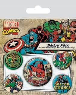 

Przypinki do ubrań Marvel Comics Spider-Man 5 szt