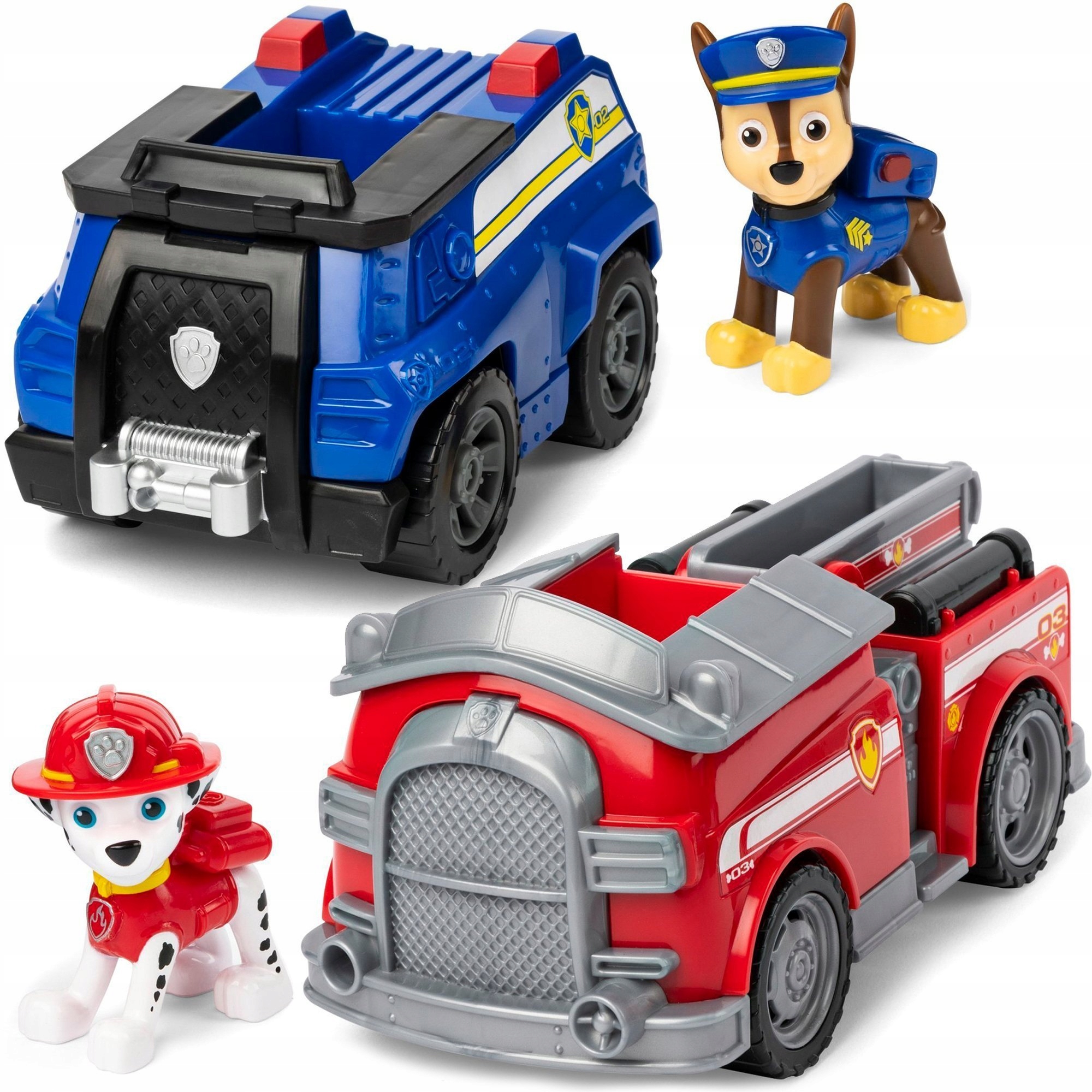 

Psi Patrol Marshall Chase Radiowóz Wóz Strażacki