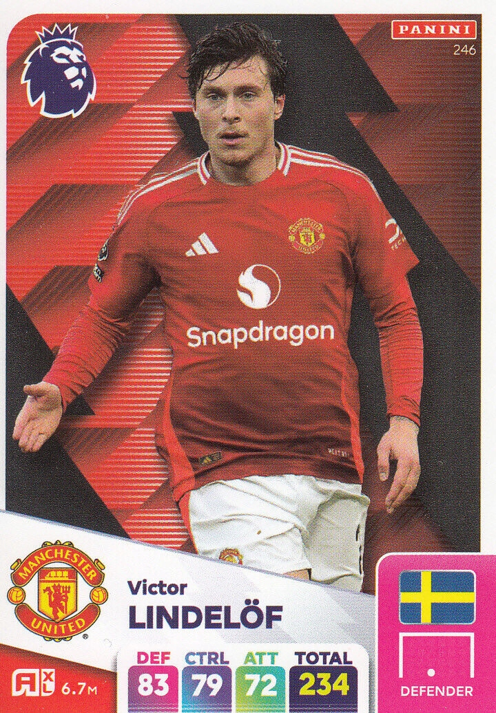 Premier League 2025 Base Card Victor Lindelöf 246