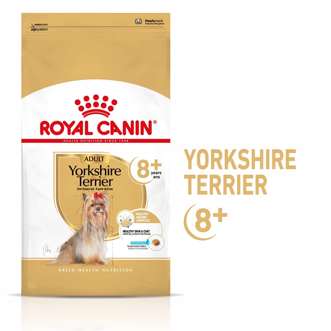 Levně Royal Canin Bhn Yorkshire Ageing 8+ – suché krmivo pro starší psy – 3 kg