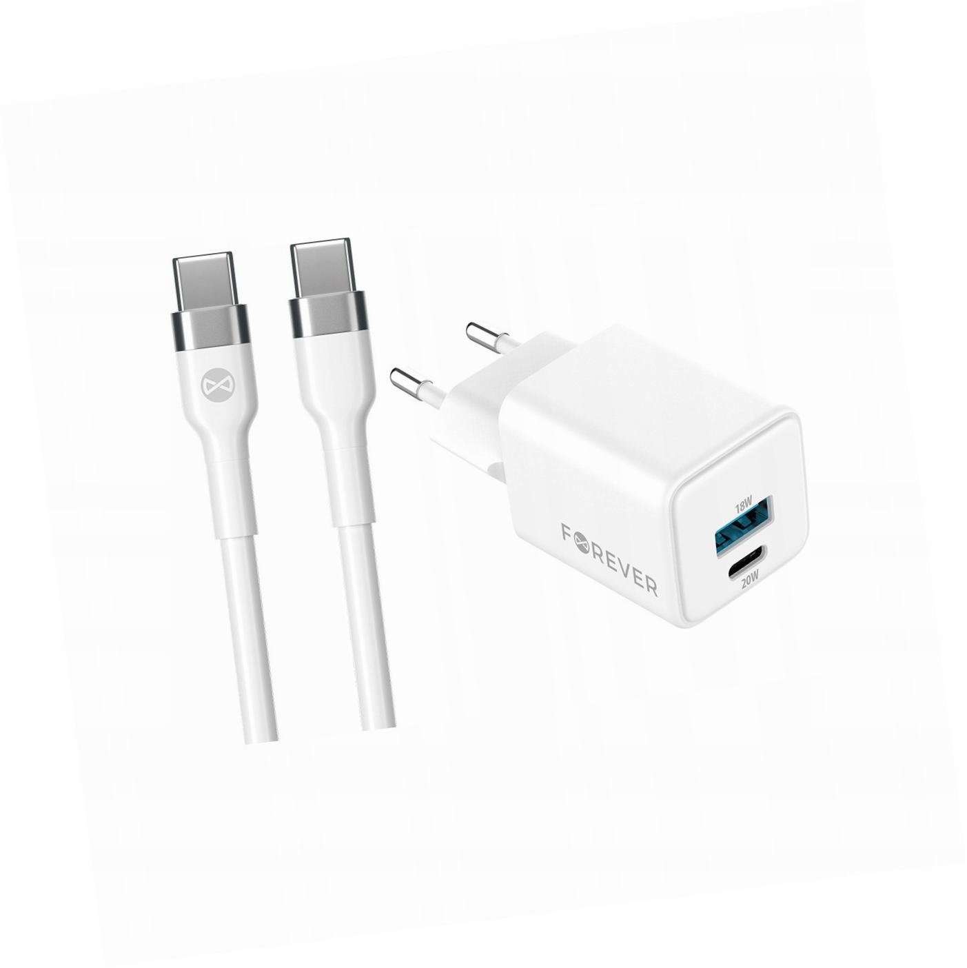 Szybka ładowarka GaN 20W Usb i Usb-c z kablem do Xiaomi 11T Pro 5G