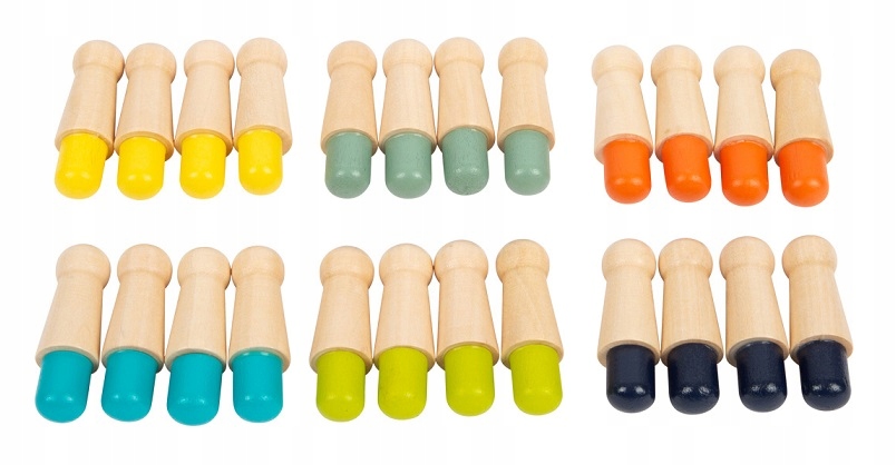 OUTLET!Drewniane Memory z pionkami Gra dla dzieci Sfd Płeć chłopcy dziewczynki