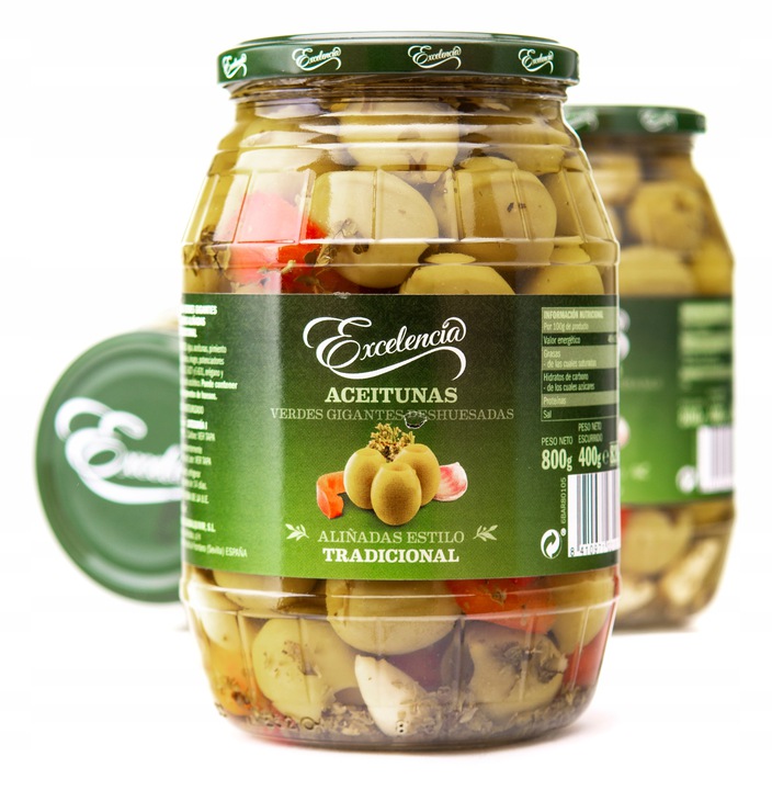 

Oliwki Excelnencia Gordal czosnek oregano