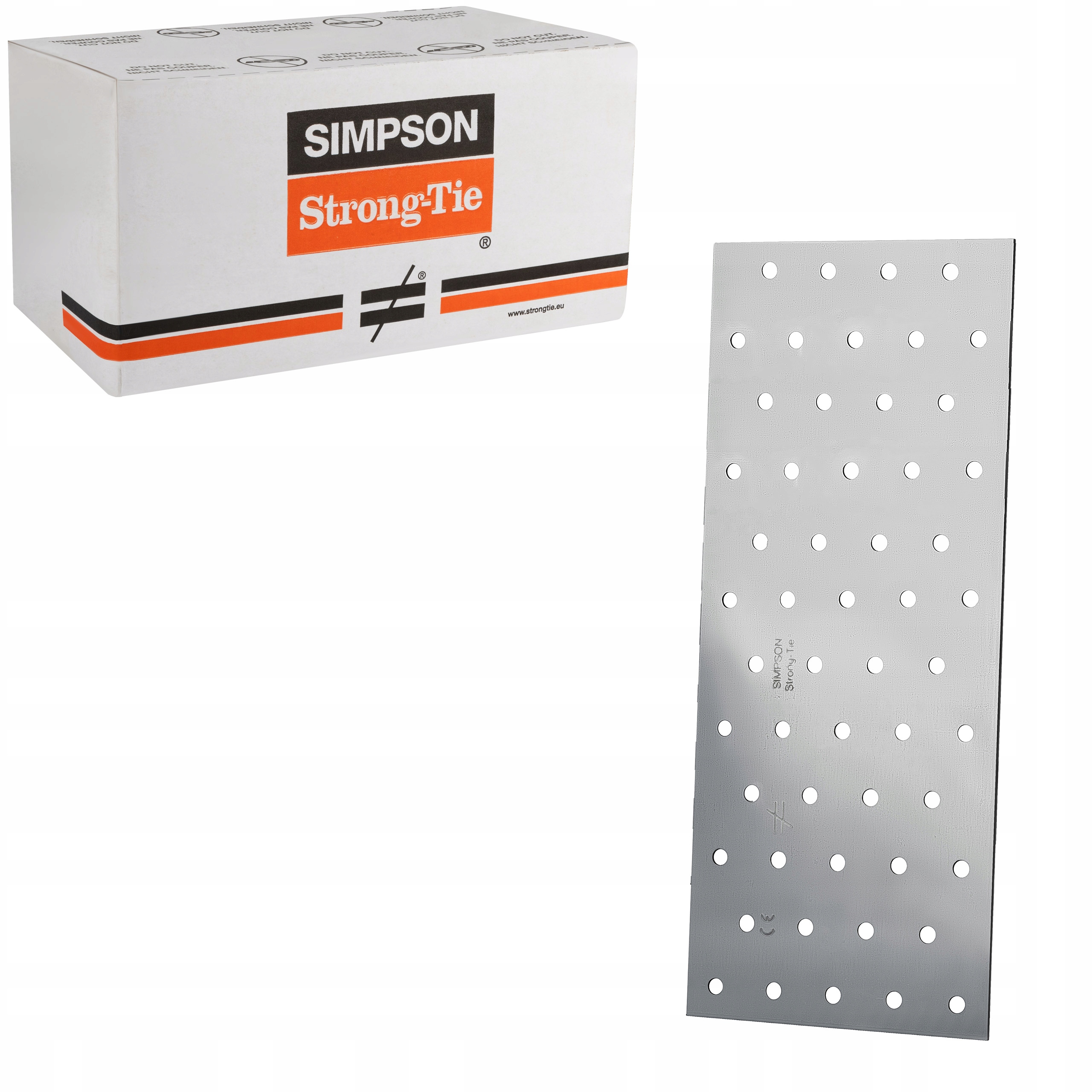 Tesárske spojky ploché 100x240mm 50st Perforované dlaždice Simpson NP20