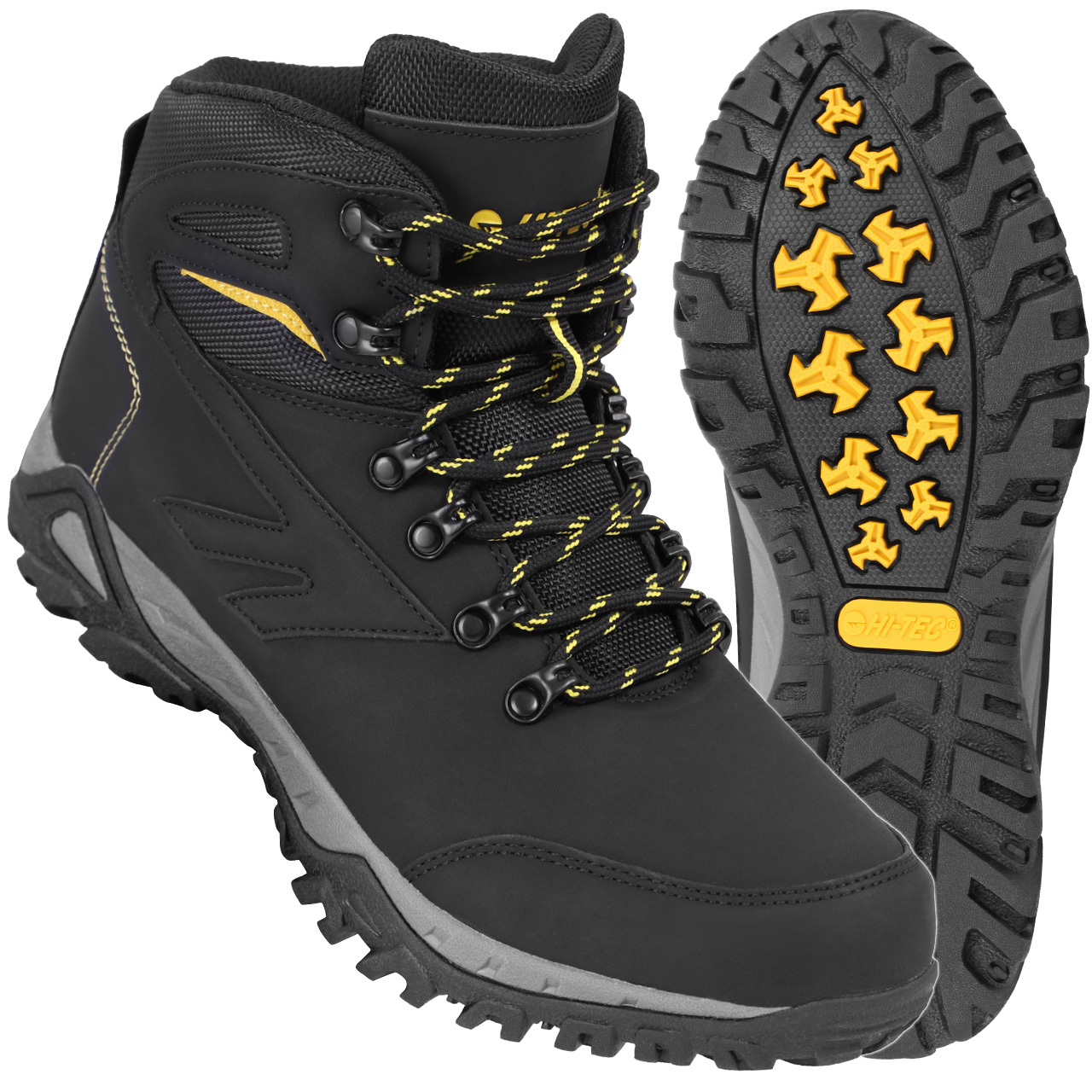 Pánské Turistické Horské Boty Hi-tec Medin MID Vysoké 43