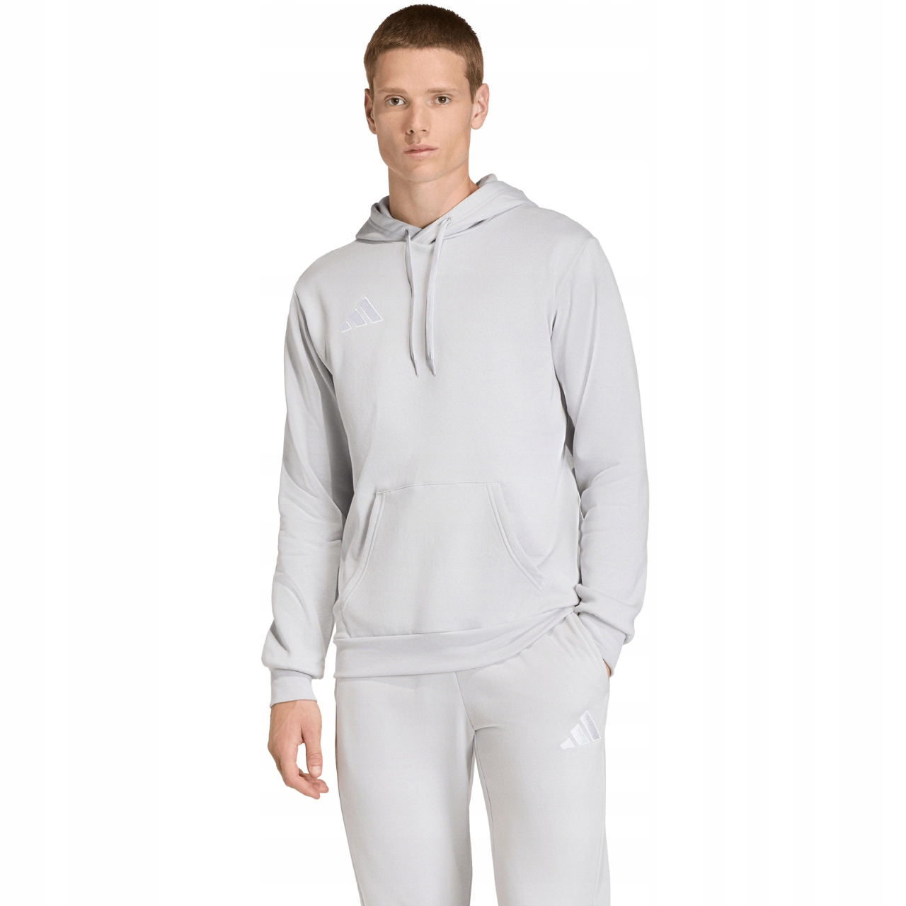 Pánská mikina adidas Entrada 26 Hoody šedá JZ6578 Velikost XL