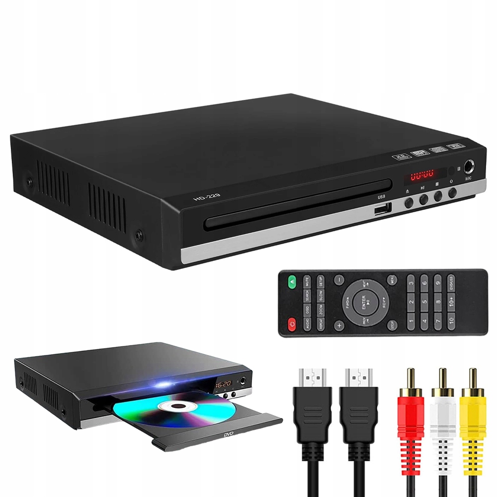 DVD Přehrávač Hdmi, CD, Hdmi/av, Usb Vstup Pro Televizory Dálkové Ovládání