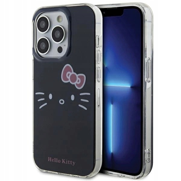 Etui Hello Kitty IML Kitty Face na iPhone 15 Pro Max czarne