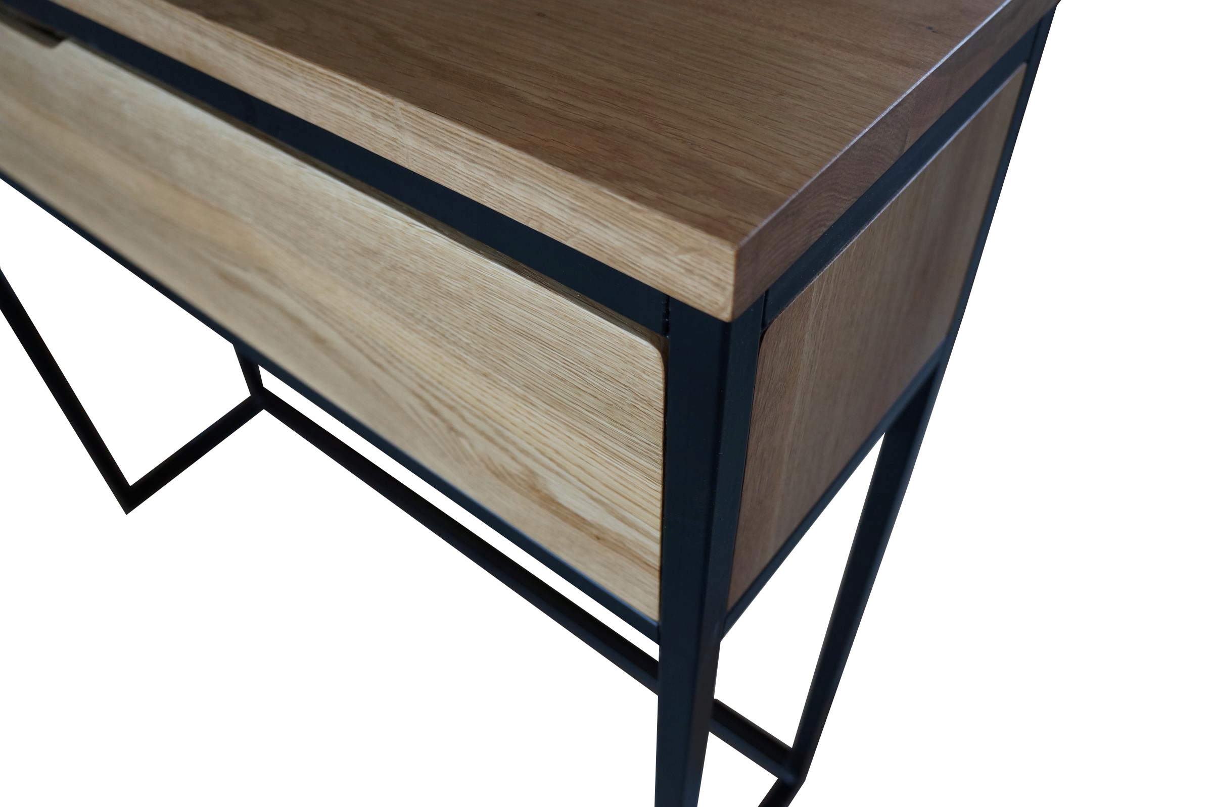 KONSOLA LOFT Z SZUFLADĄ 100 CM LITY DĄB Marka inna