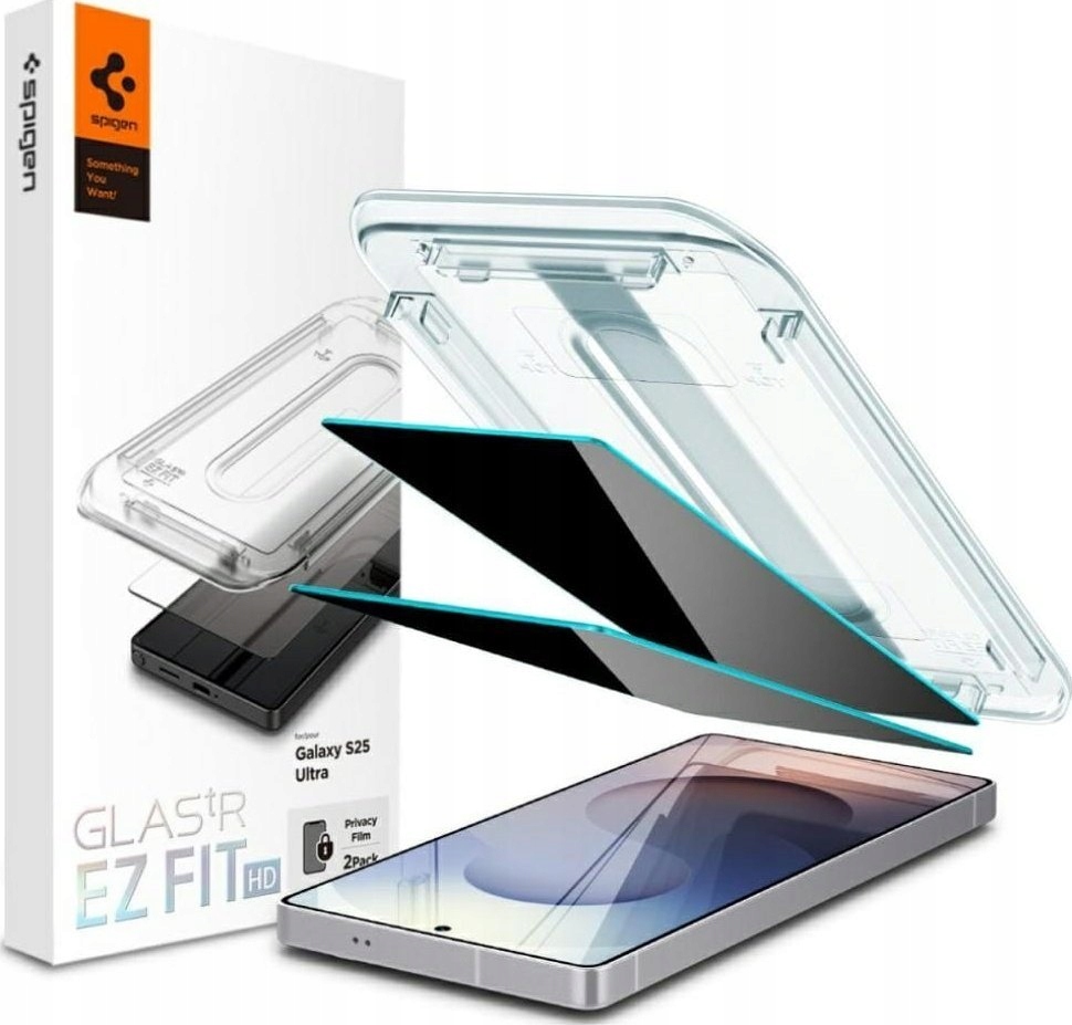 Szkło Prywatyzujące Spigen Glas.tr ”ez Fit” Hd 2-PACK Galaxy S25 Ultra