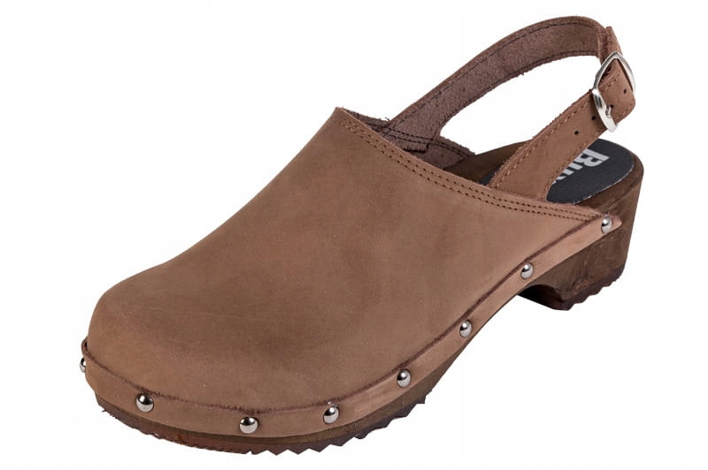 

Komfortowe Drewniaki Chodaki skórzane Buxa PE10p 8