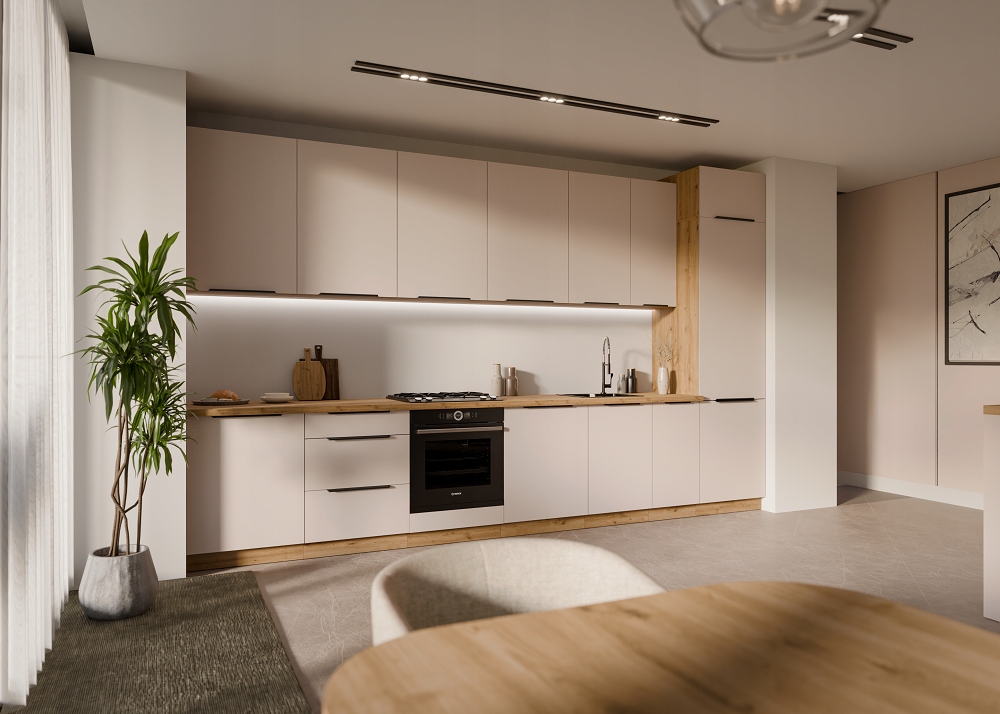 Kuchyňská linka Osetia 1 kašmír dub artisan