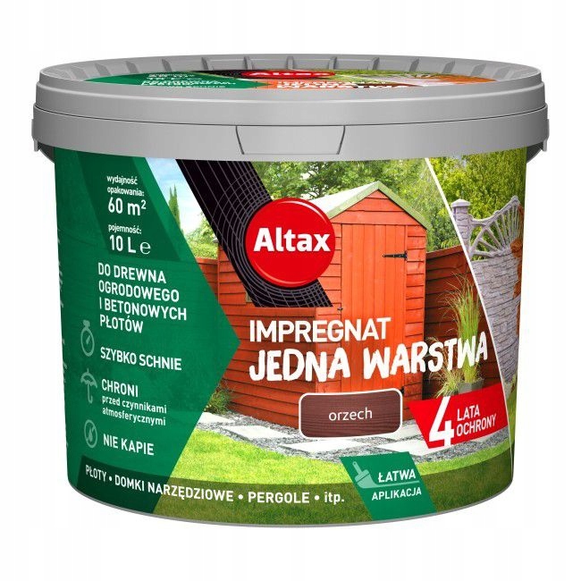 

Altax Impregnat Drewna Betonu Ogrodoweg Orzech 10L