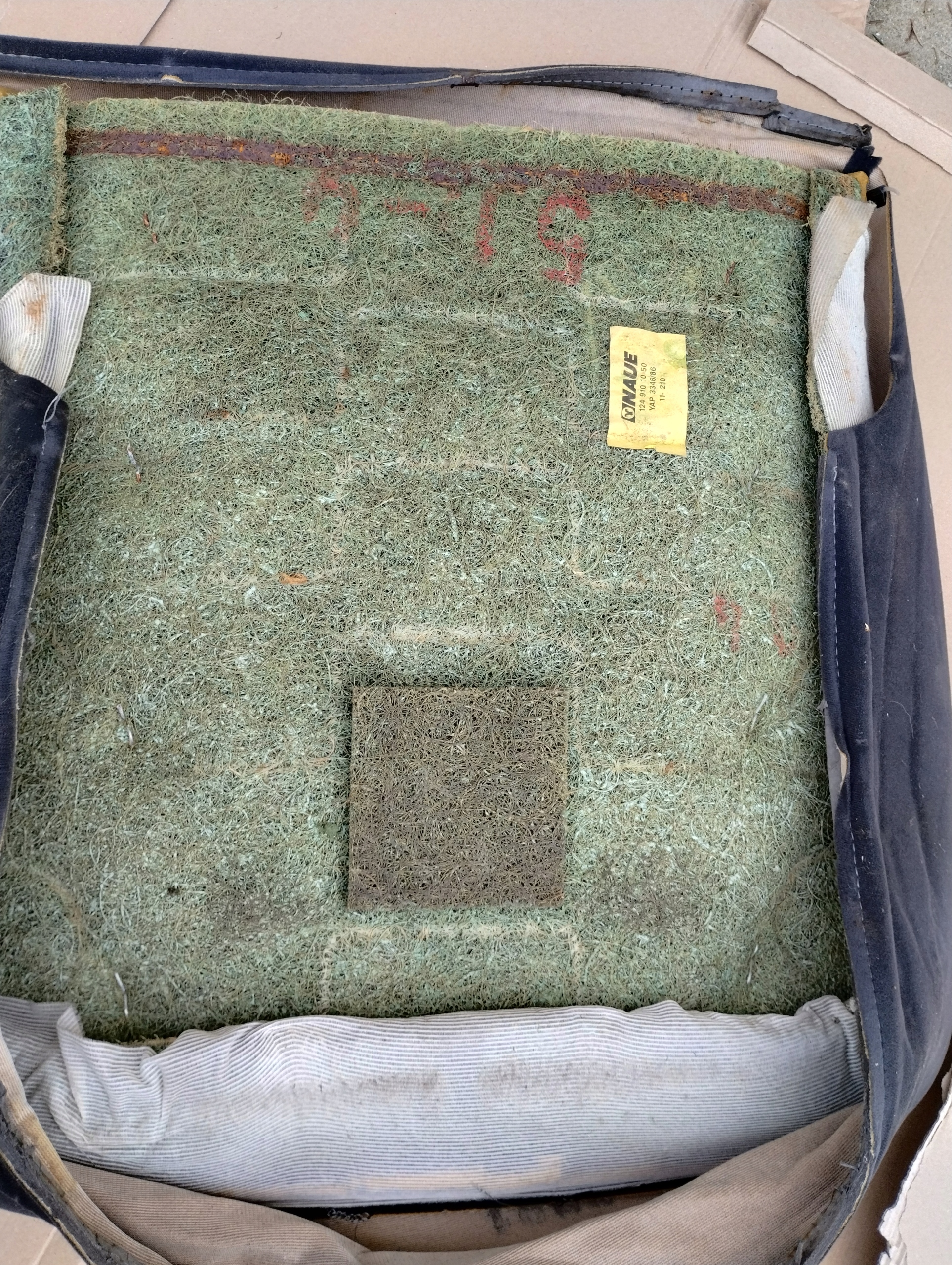 mercedes w124 material siedzisko seat front black,