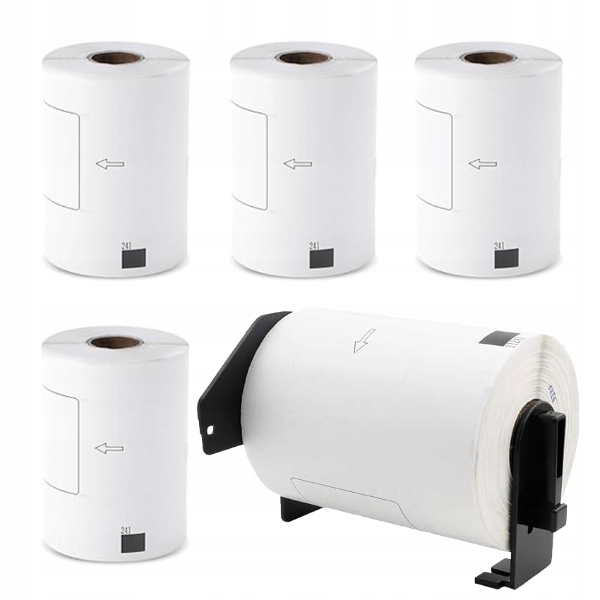 Rolki Etykiety termiczne do Brother DK-11241 102x152 mm 5 Rolek Uchwyt