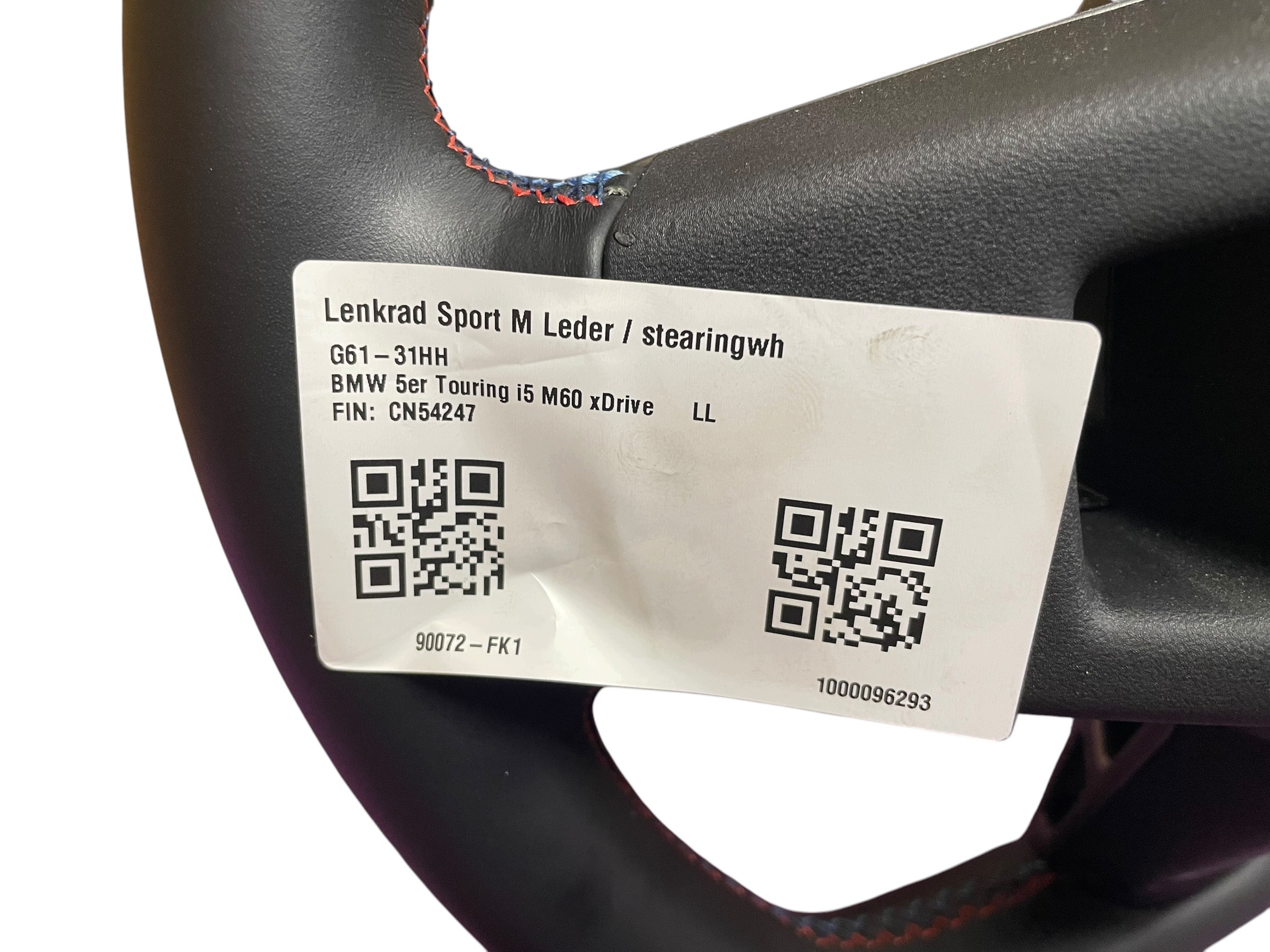 steering wheel, M PERFORMANCE with shifting BMW i5 G60 original