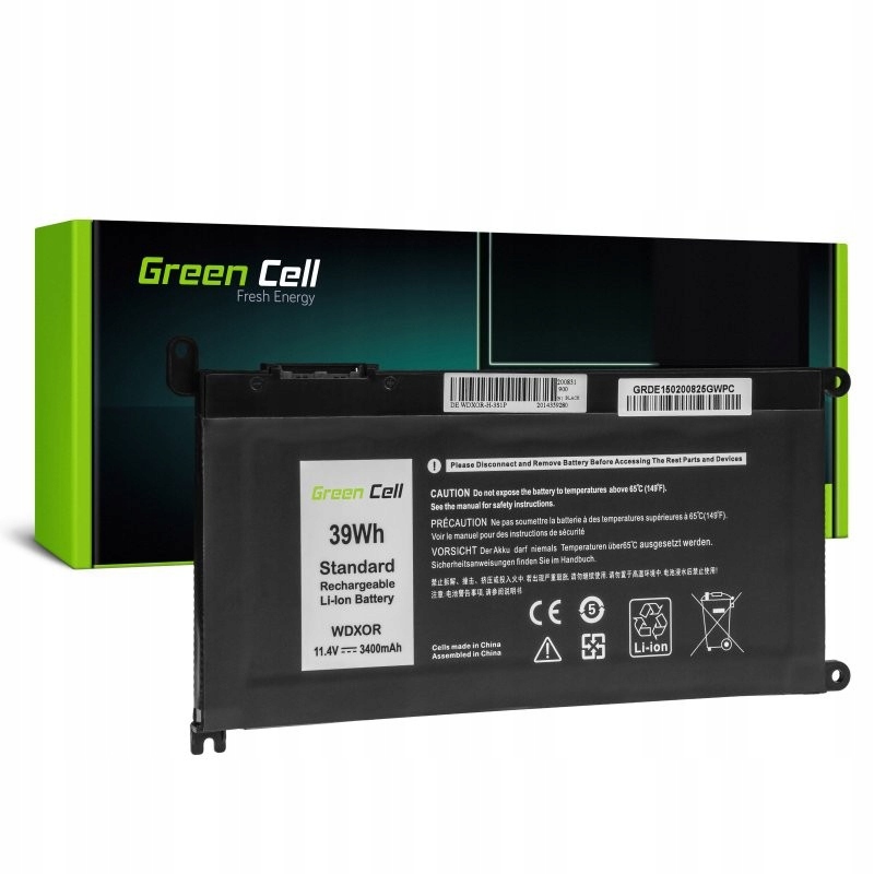 Green Cell Baterie pro Dell Wdxor 11,4V 3400 mAh
