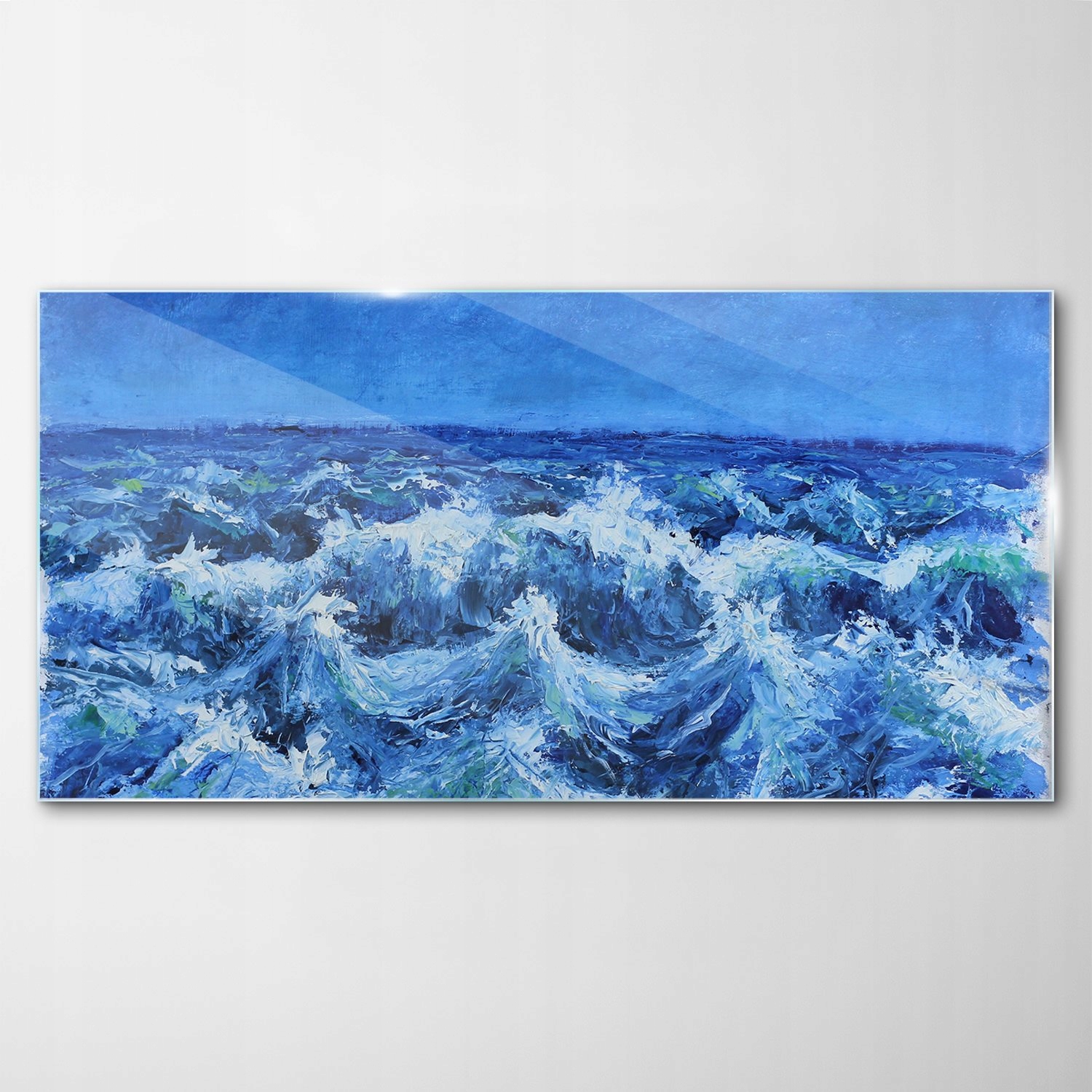 

Obraz Szklany Dekor Wielkie Fale Sztorm 120x60