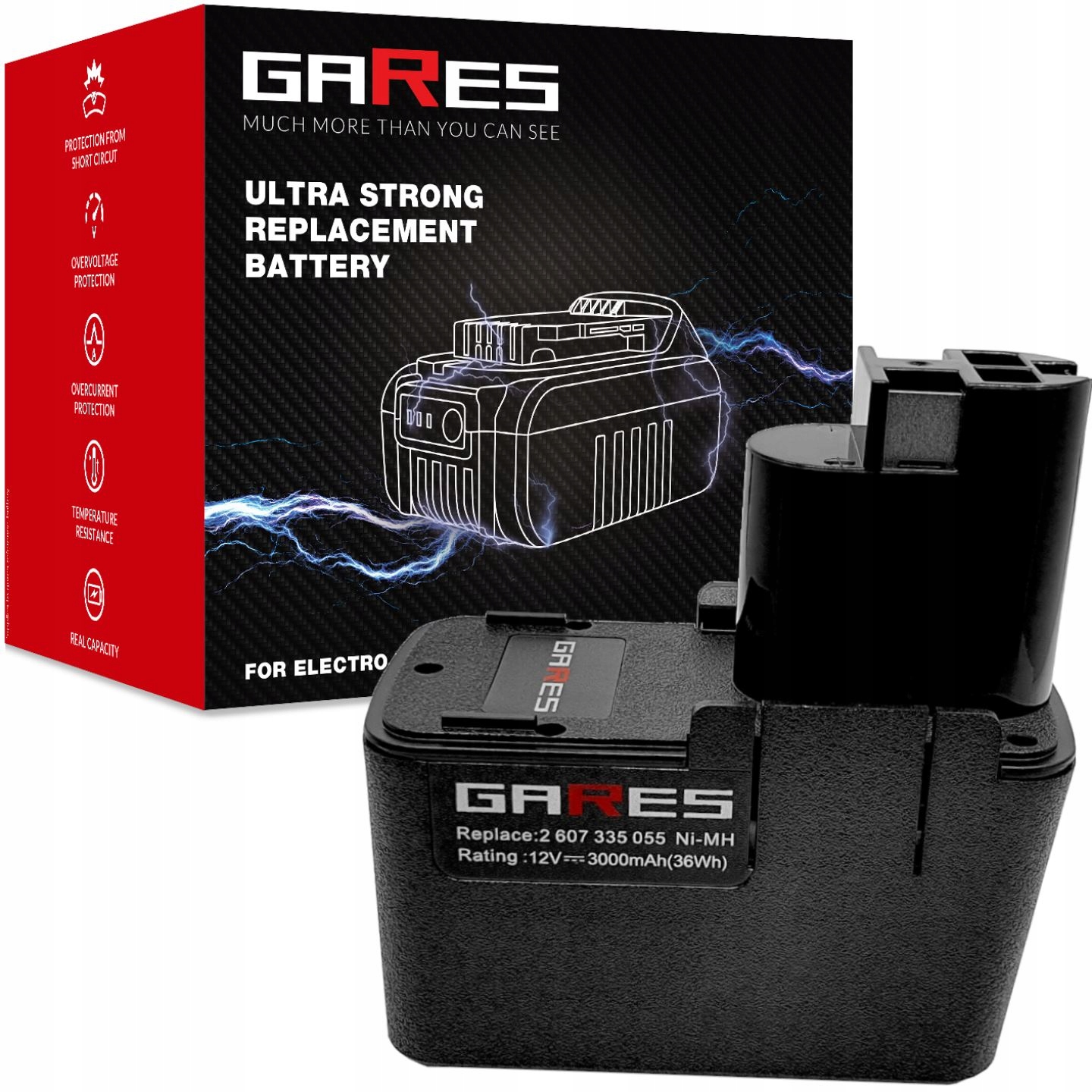 Bateria Akumulator do Bosch Gsr 12VES-2 260733571 2607335250 3Ah 12V