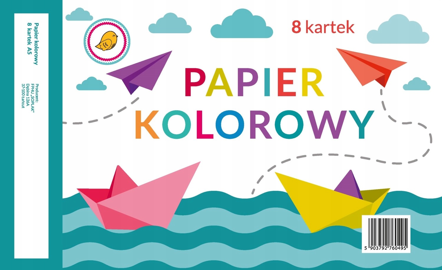Zeszyt Papierów Kolorowych Arko a5/8k.