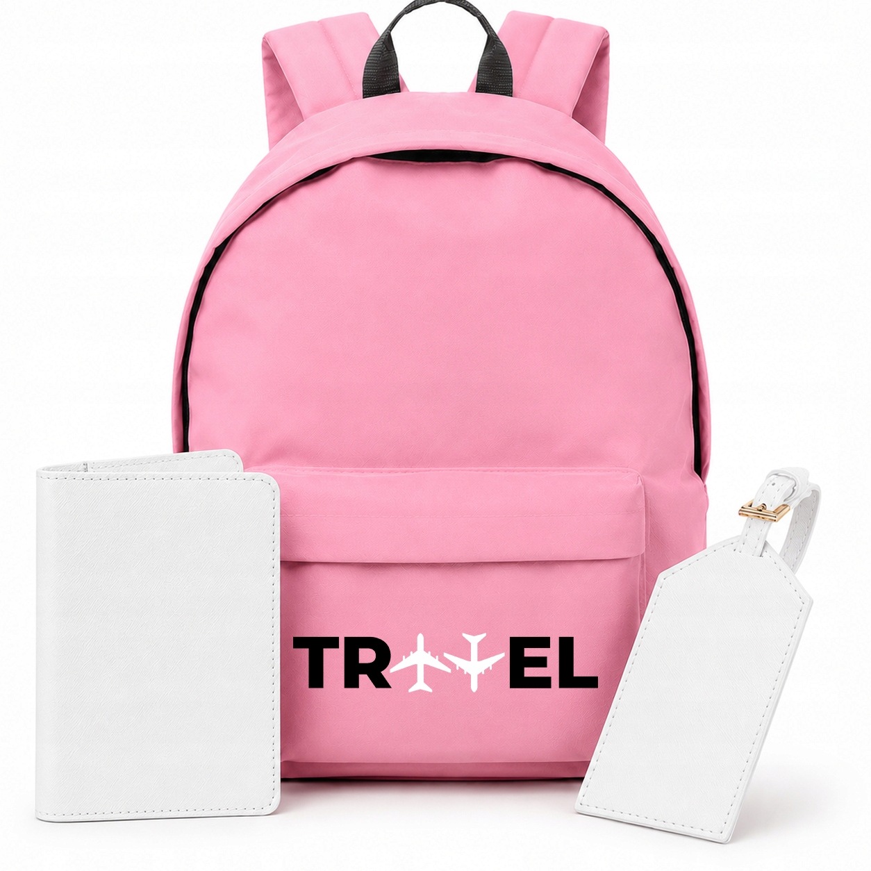 Plecak Różowy 20L Duży Zawszka Etui Na Paszport Travel Dla Podróżniczki