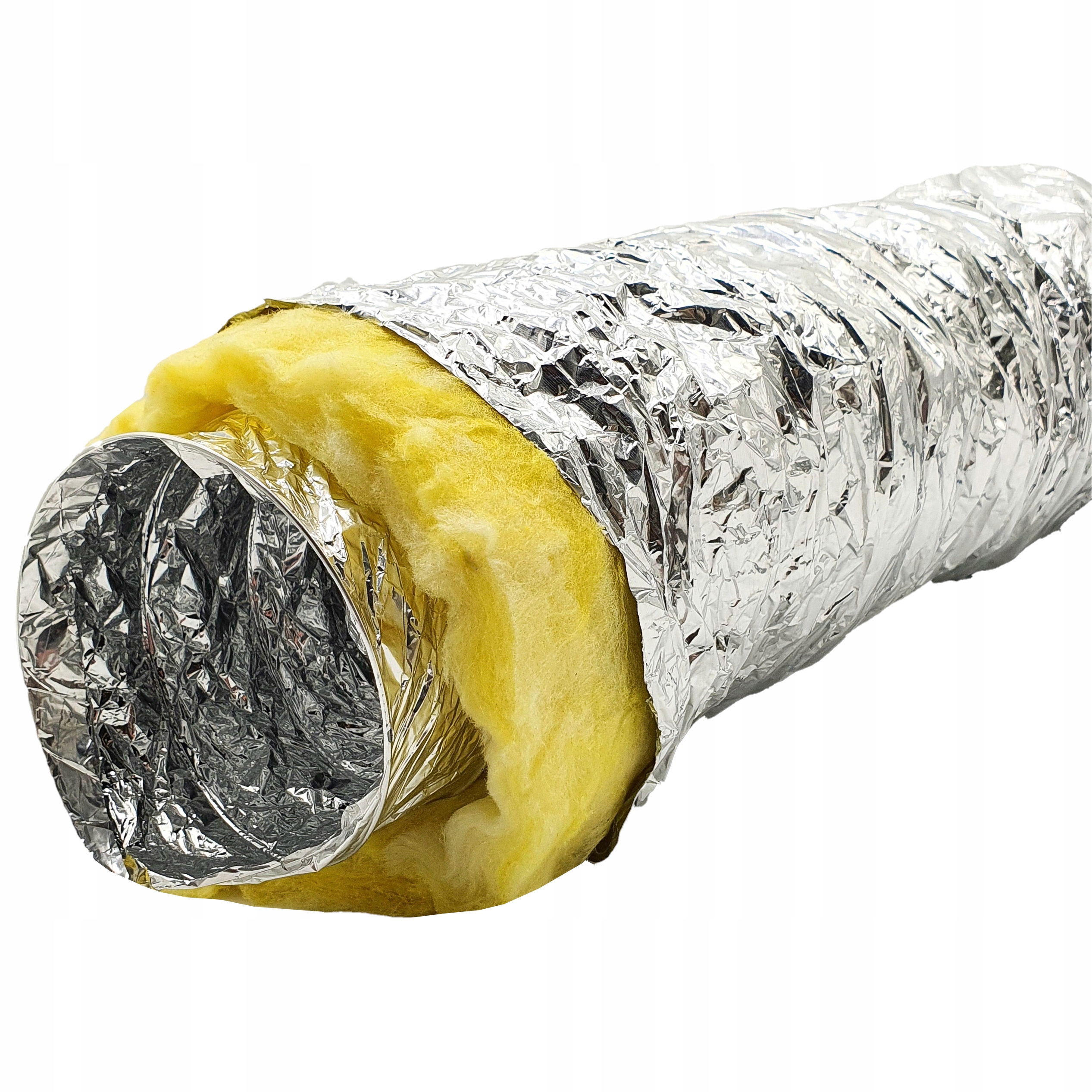 Rura wentylacyjna aluminiowa izolowana elastyczna spiro kanał przewód rekuperacja 150 mm 10 m — 14