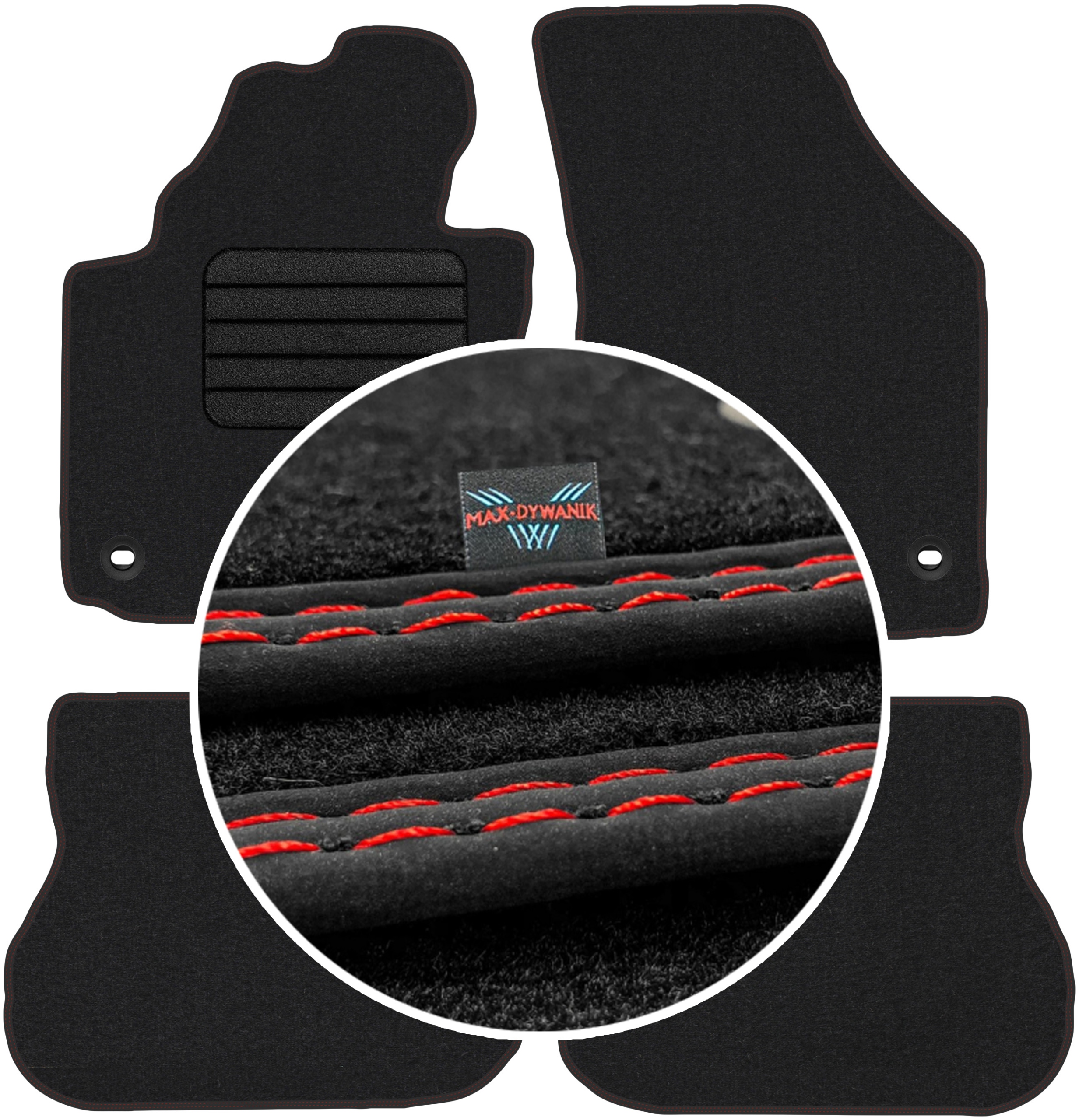 Vw Caddy III 5-osobowy 2003-2020 Autokoberce Koberce do auta