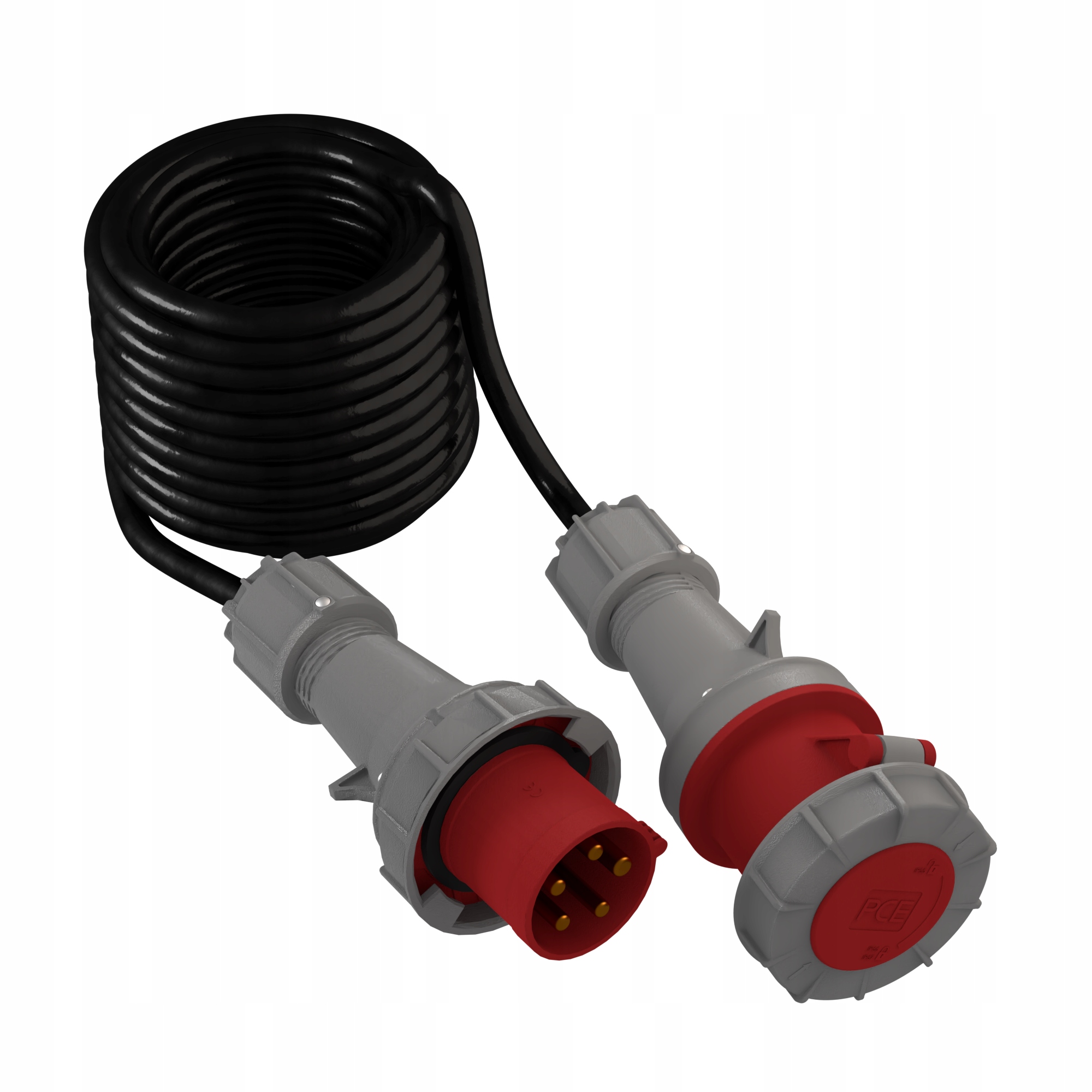 Predlžovací Kábel 10 m silový 63A 400V Stavebný IP67 810