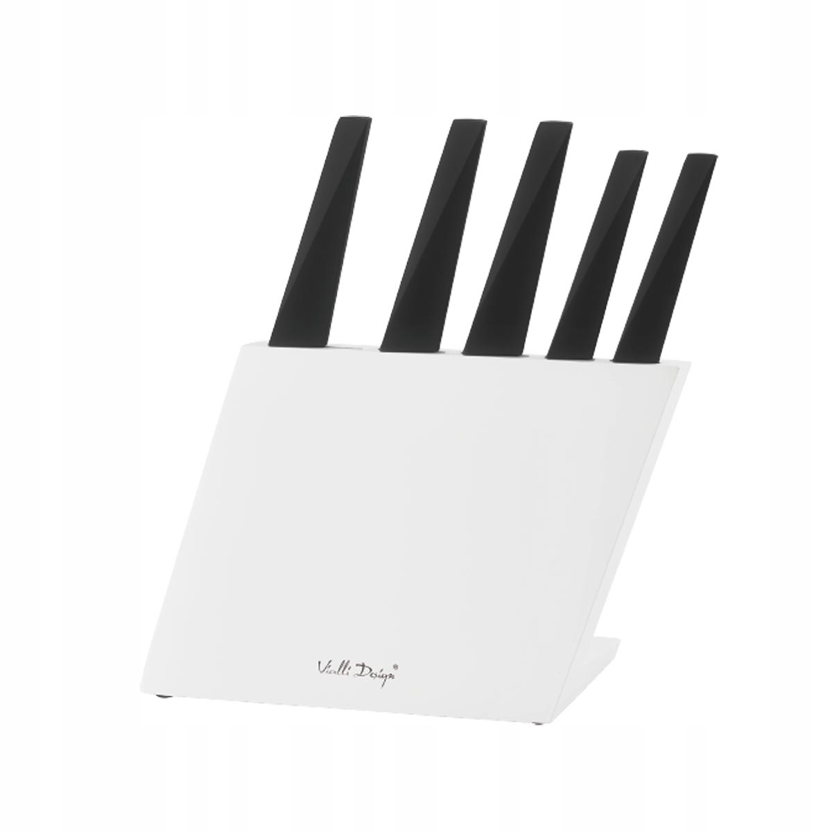 Sada 5 Nožů V Bloku bílá Volo Vialli Design